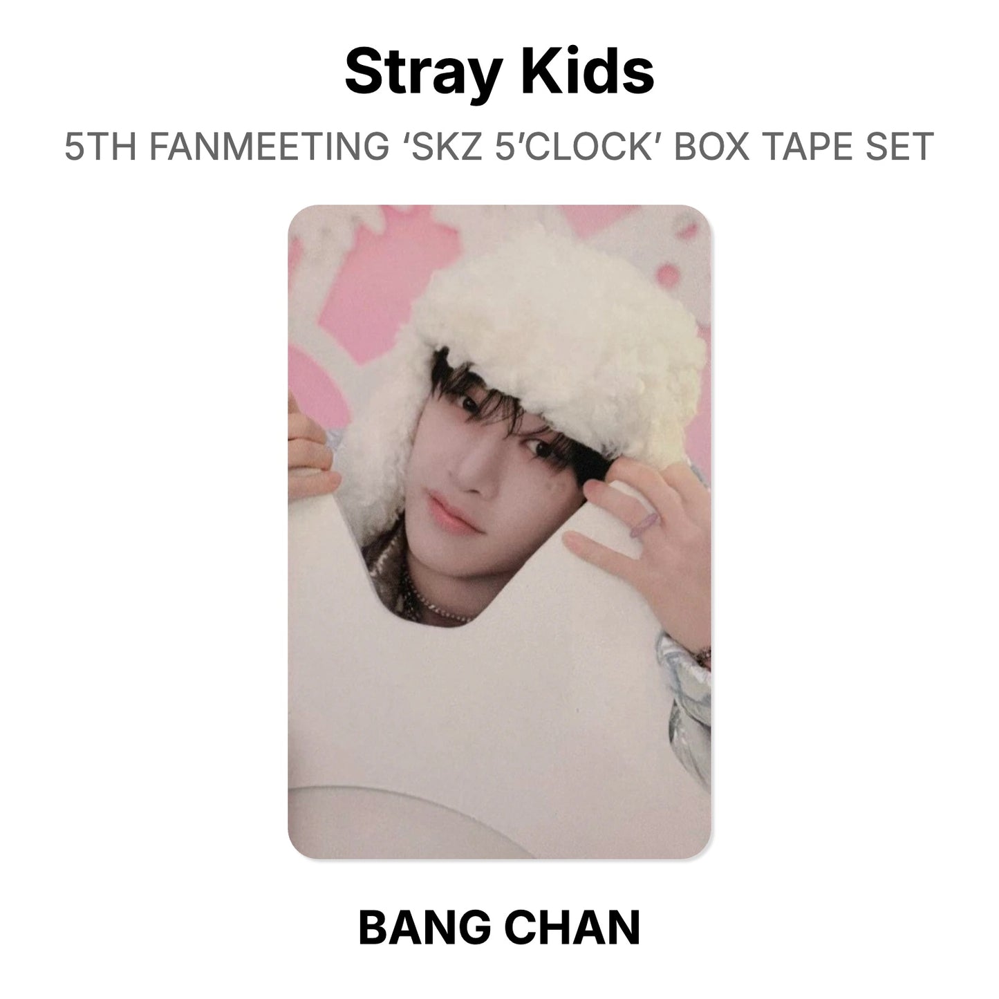 Stray Kids 5TH FANMEETING ‘SKZ 5’CLOCK’ BOX TAPE SET virallinen Photocard
