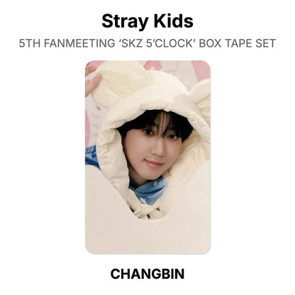 Stray Kids 5TH FANMEETING ‘SKZ 5’CLOCK’ BOX TAPE SET virallinen Photocard