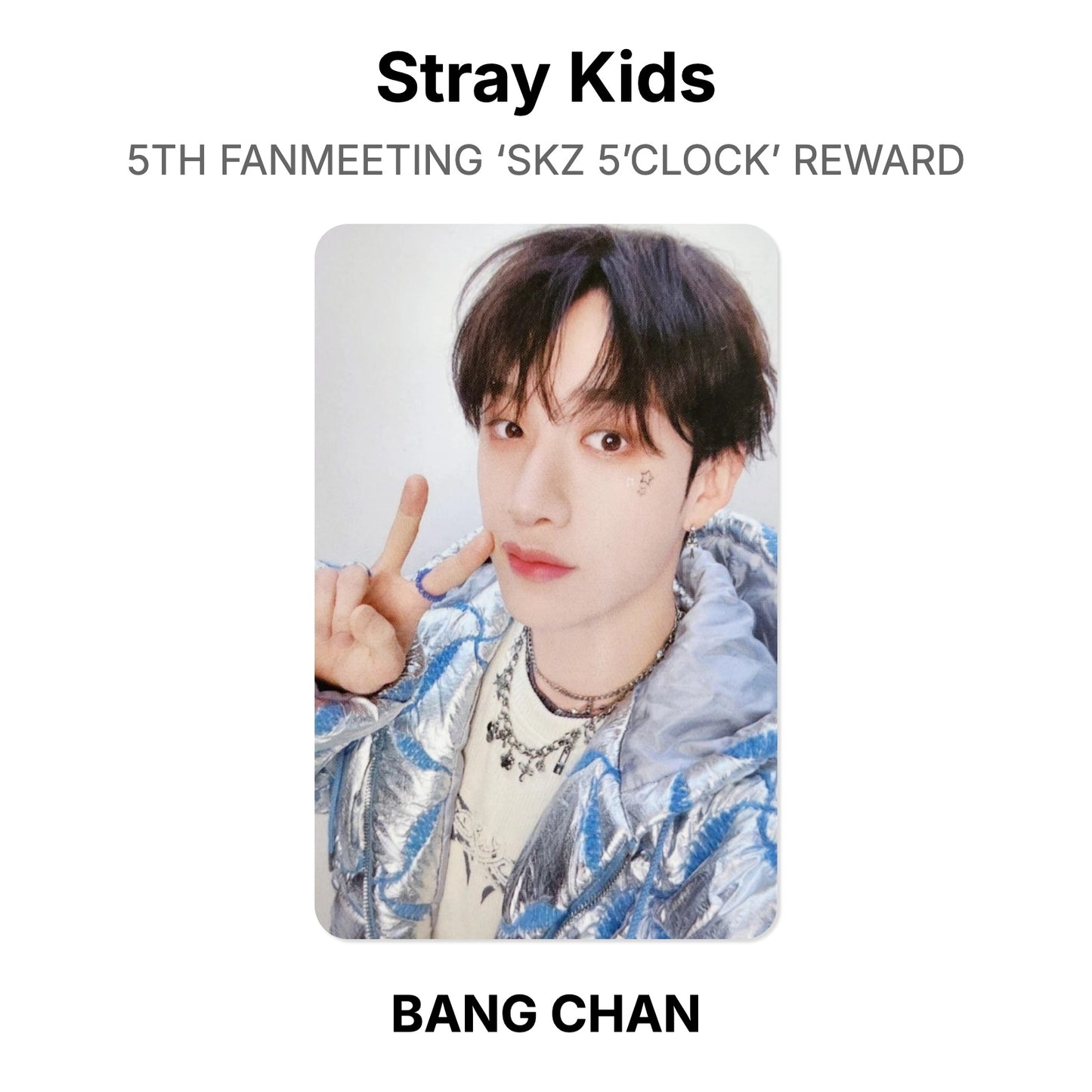 Stray Kids 5TH FANMEETING ‘SKZ 5’CLOCK’ REWARD โฟโต้การ์ดของแท้