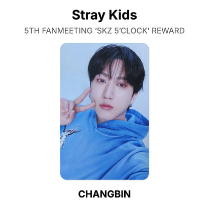 Stray Kids 5TH FANMEETING ‘SKZ 5’CLOCK’ REWARD โฟโต้การ์ดของแท้