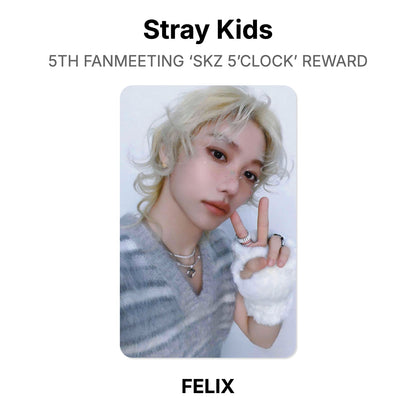 Stray Kids 5TH FANMEETING ‘SKZ 5’CLOCK’ REWARD โฟโต้การ์ดของแท้