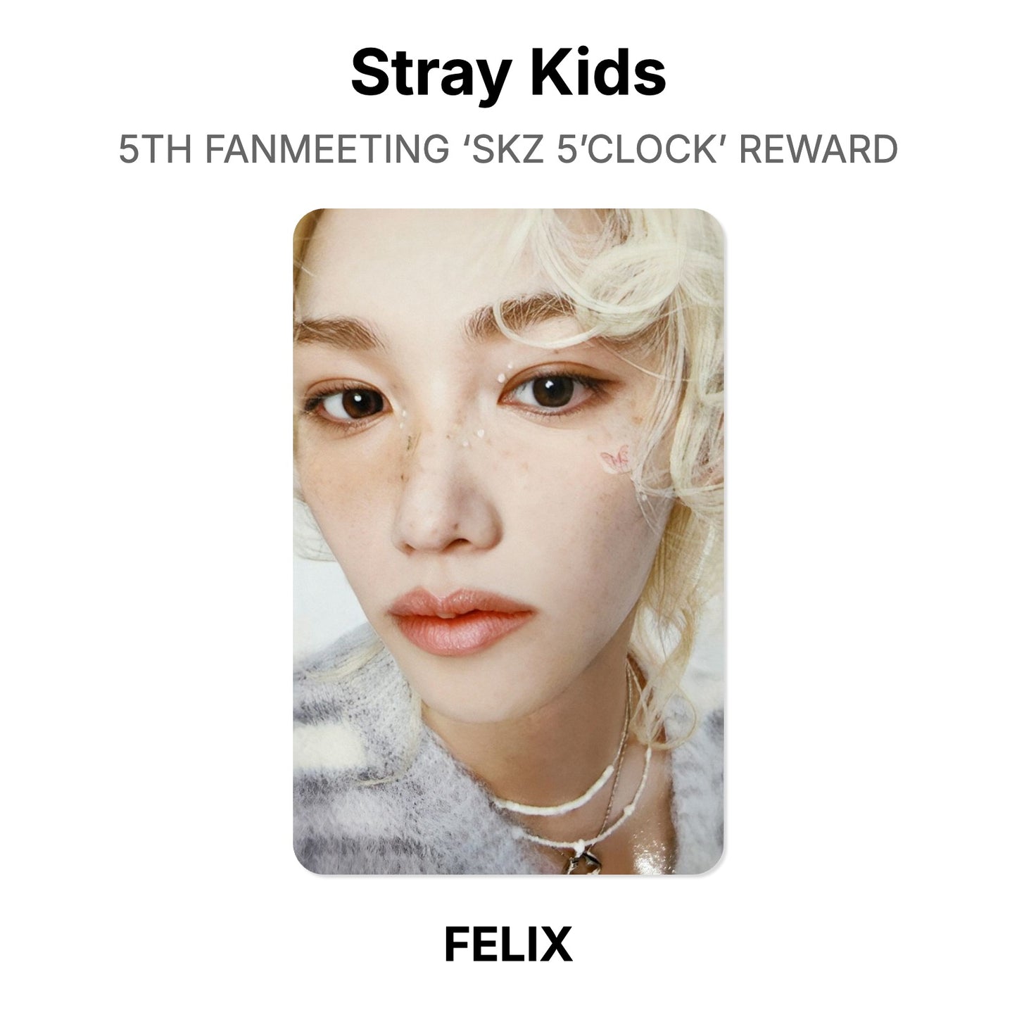Stray Kids 5TH FANMEETING ‘SKZ 5’CLOCK’ REWARD โฟโต้การ์ดของแท้