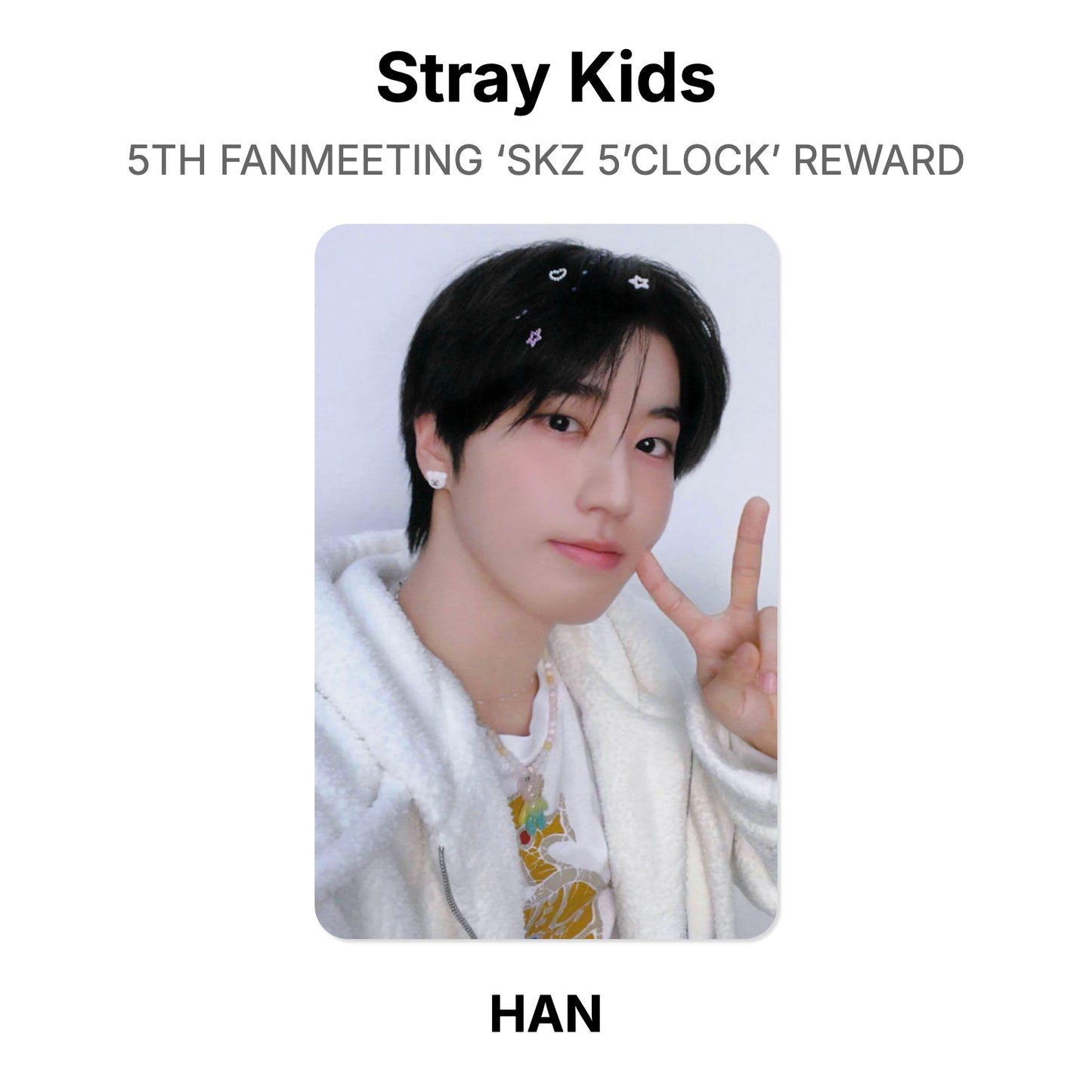 Stray Kids 5TH FANMEETING ‘SKZ 5’CLOCK’ REWARD โฟโต้การ์ดของแท้