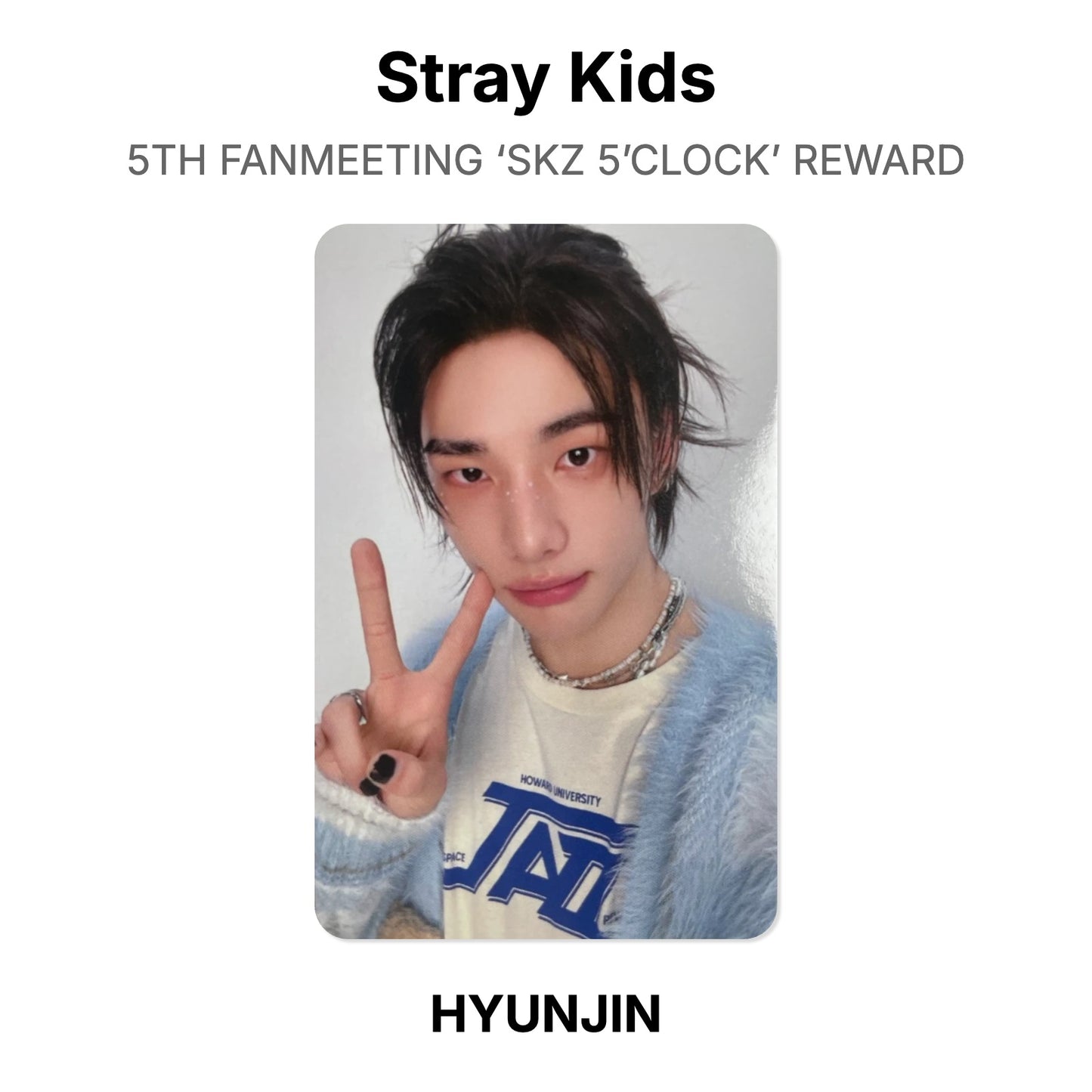 Stray Kids 5TH FANMEETING ‘SKZ 5’CLOCK’ REWARD โฟโต้การ์ดของแท้