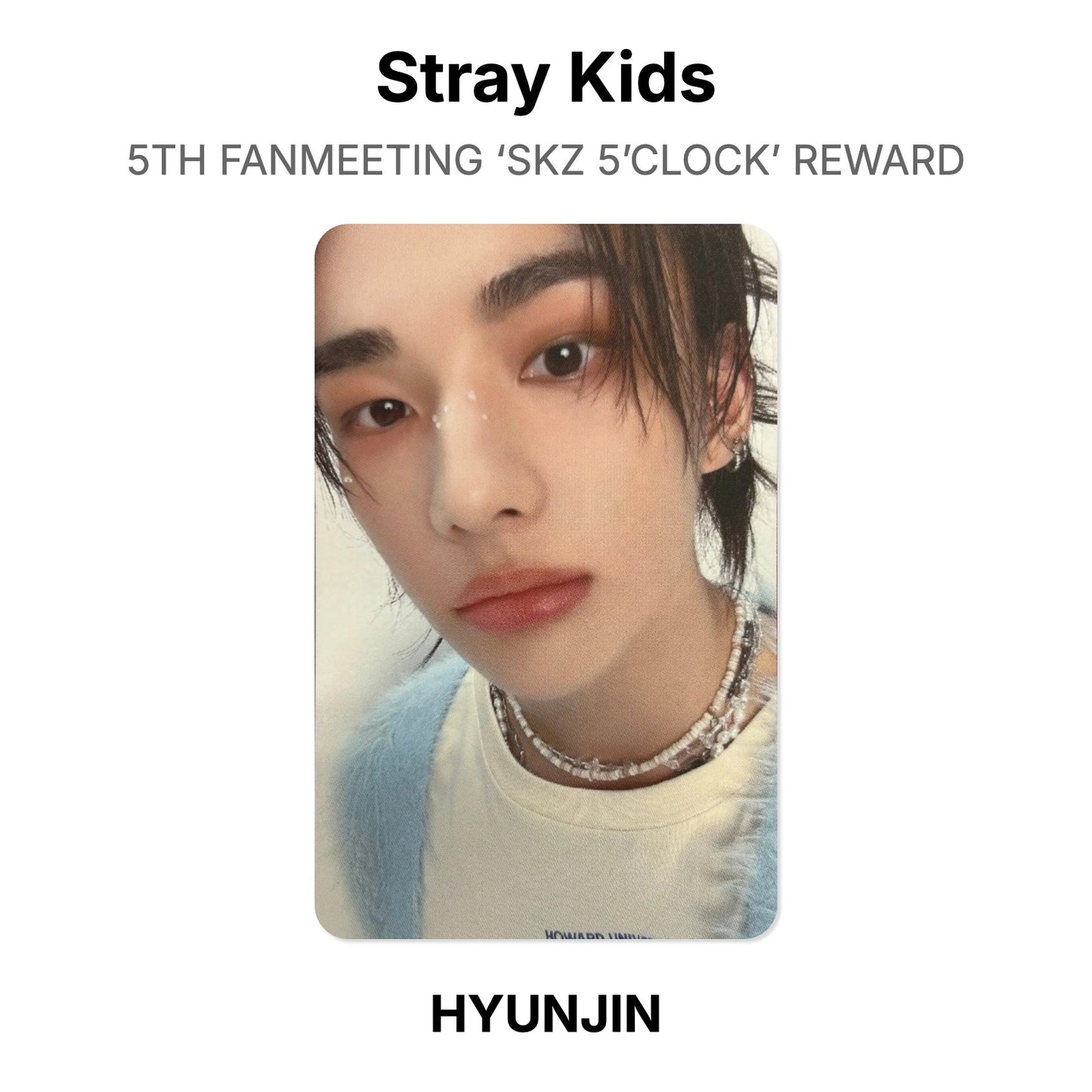 Stray Kids 5TH FANMEETING ‘SKZ 5’CLOCK’ REWARD โฟโต้การ์ดของแท้