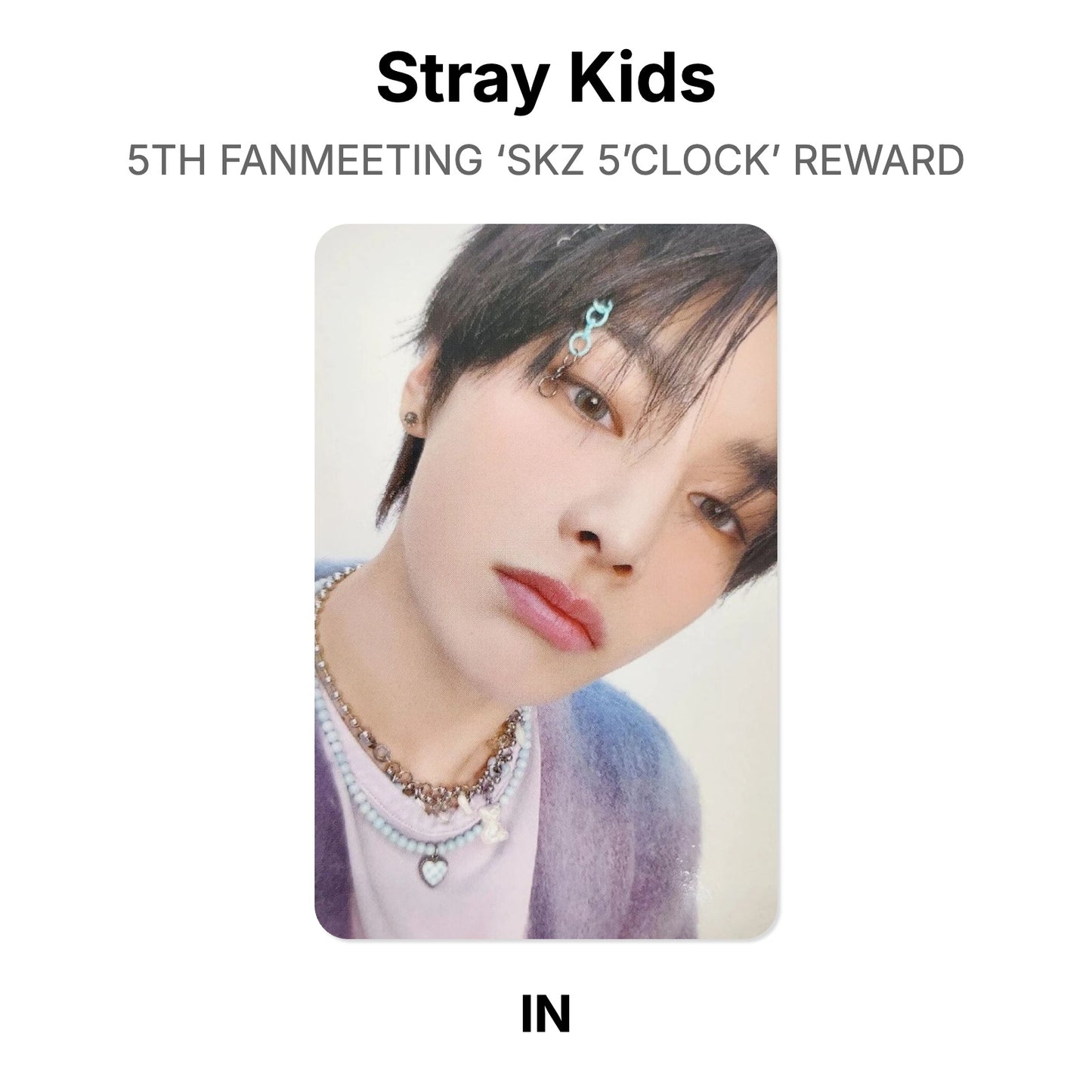Stray Kids 5TH FANMEETING ‘SKZ 5’CLOCK’ REWARD โฟโต้การ์ดของแท้