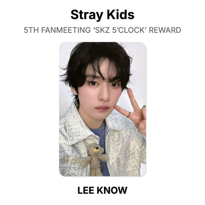 Stray Kids 5TH FANMEETING ‘SKZ 5’CLOCK’ REWARD โฟโต้การ์ดของแท้