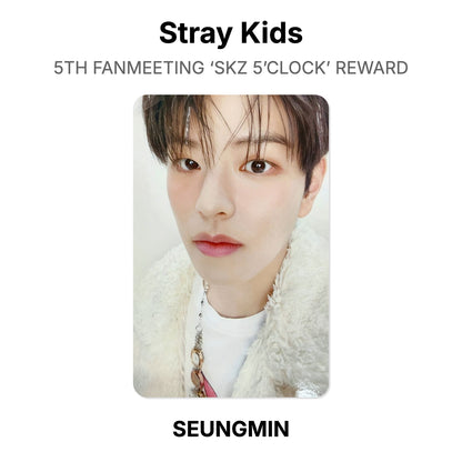 Stray Kids 5TH FANMEETING ‘SKZ 5’CLOCK’ REWARD โฟโต้การ์ดของแท้