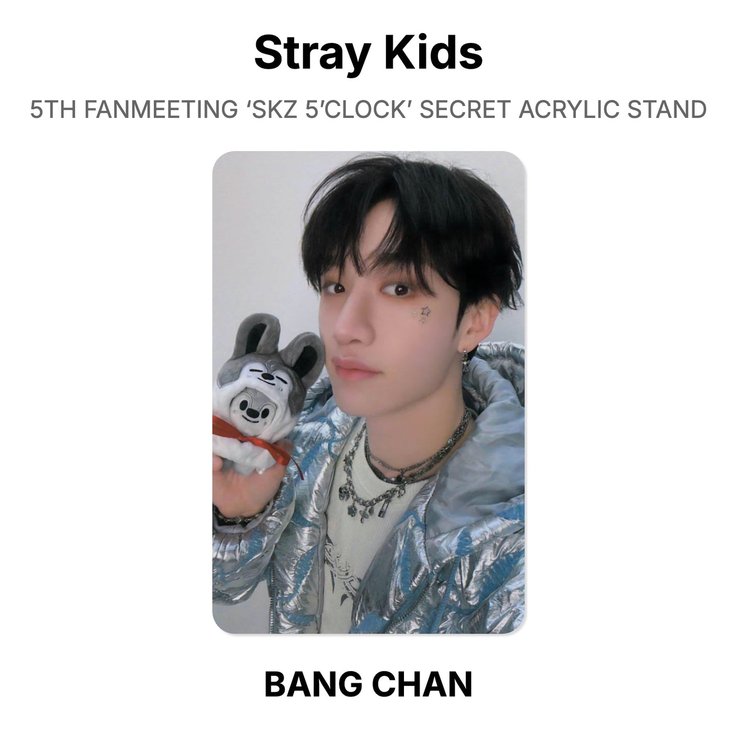 Stray Kids 5TH FANMEETING ‘SKZ 5’CLOCK’ SECRET ACRYLIC STAND Official Photocard