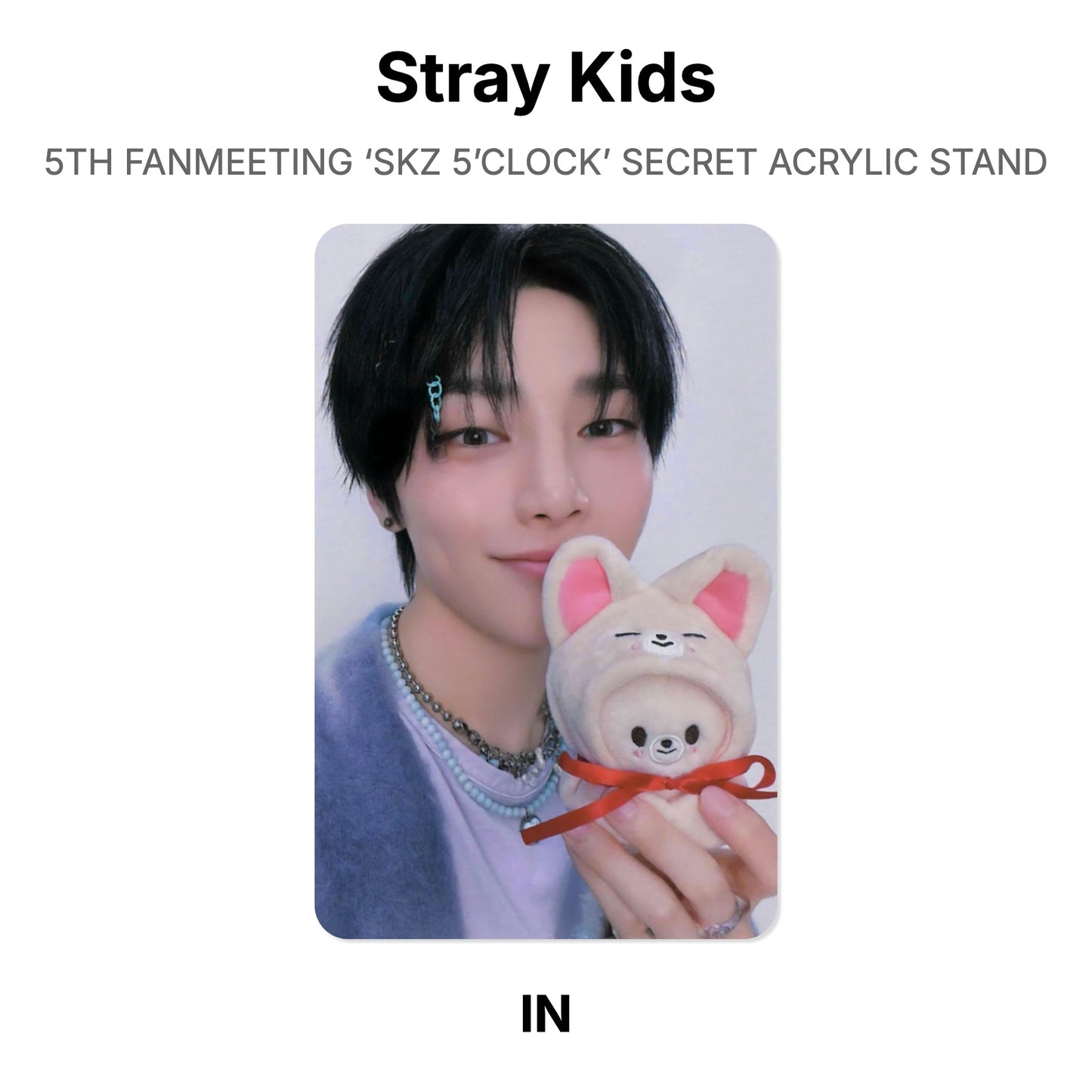 Stray Kids 5TH FANMEETING ‘SKZ 5’CLOCK’ SECRET ACRYLIC STAND Official Photocard