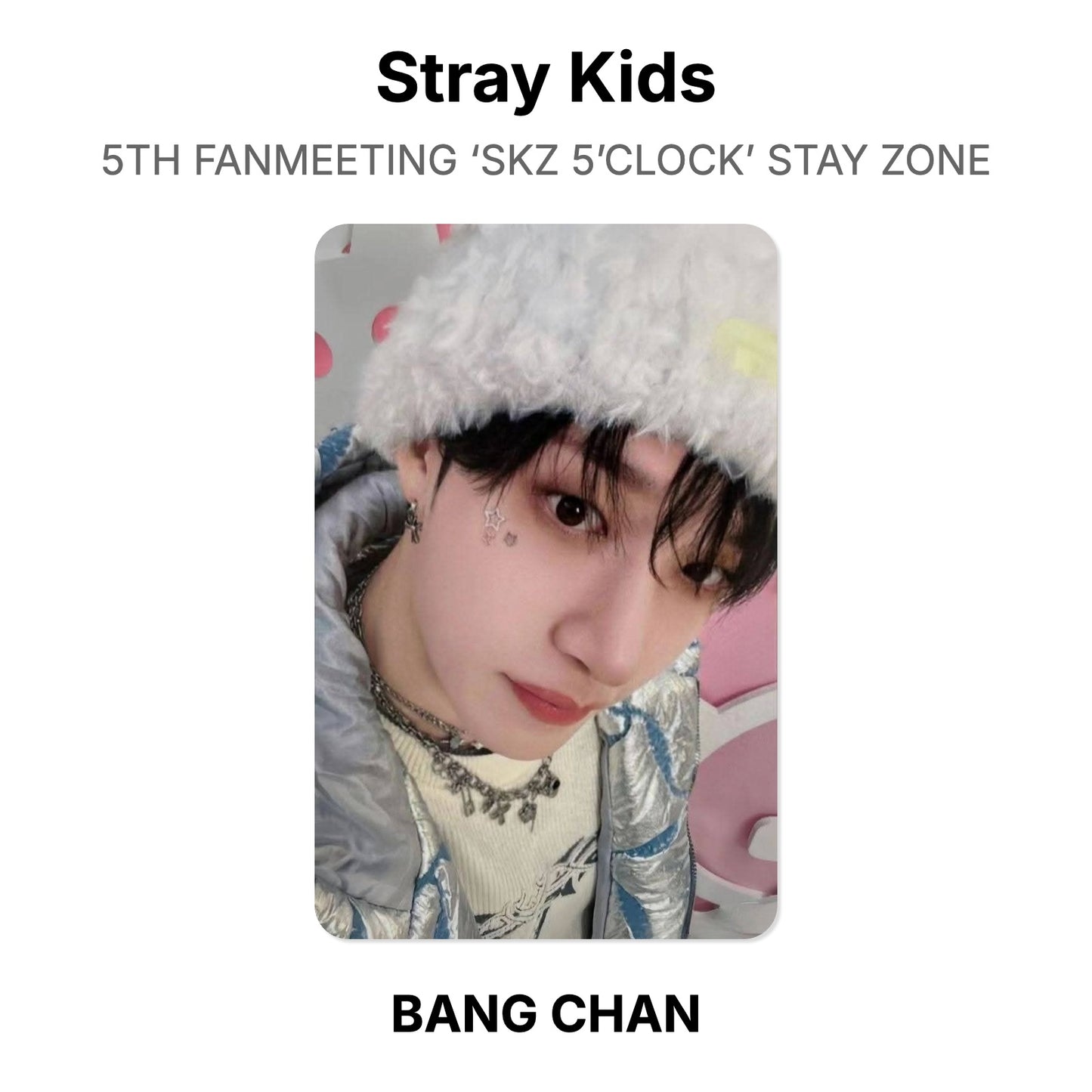 Stray Kids 5TH FANMEETING ‘SKZ 5’CLOCK’ STAY ZONE Offizielle Photocard