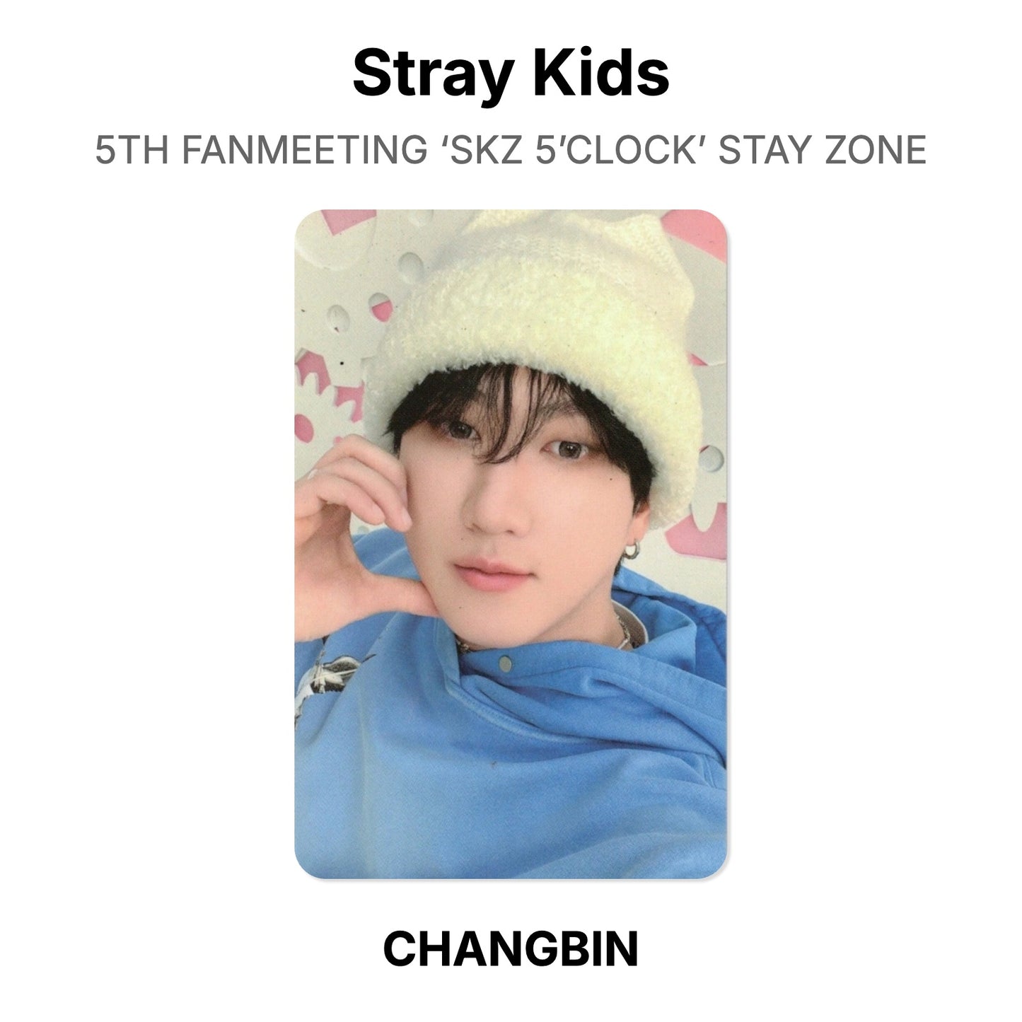Stray Kids 5TH FANMEETING ‘SKZ 5’CLOCK’ STAY ZONE Offizielle Photocard