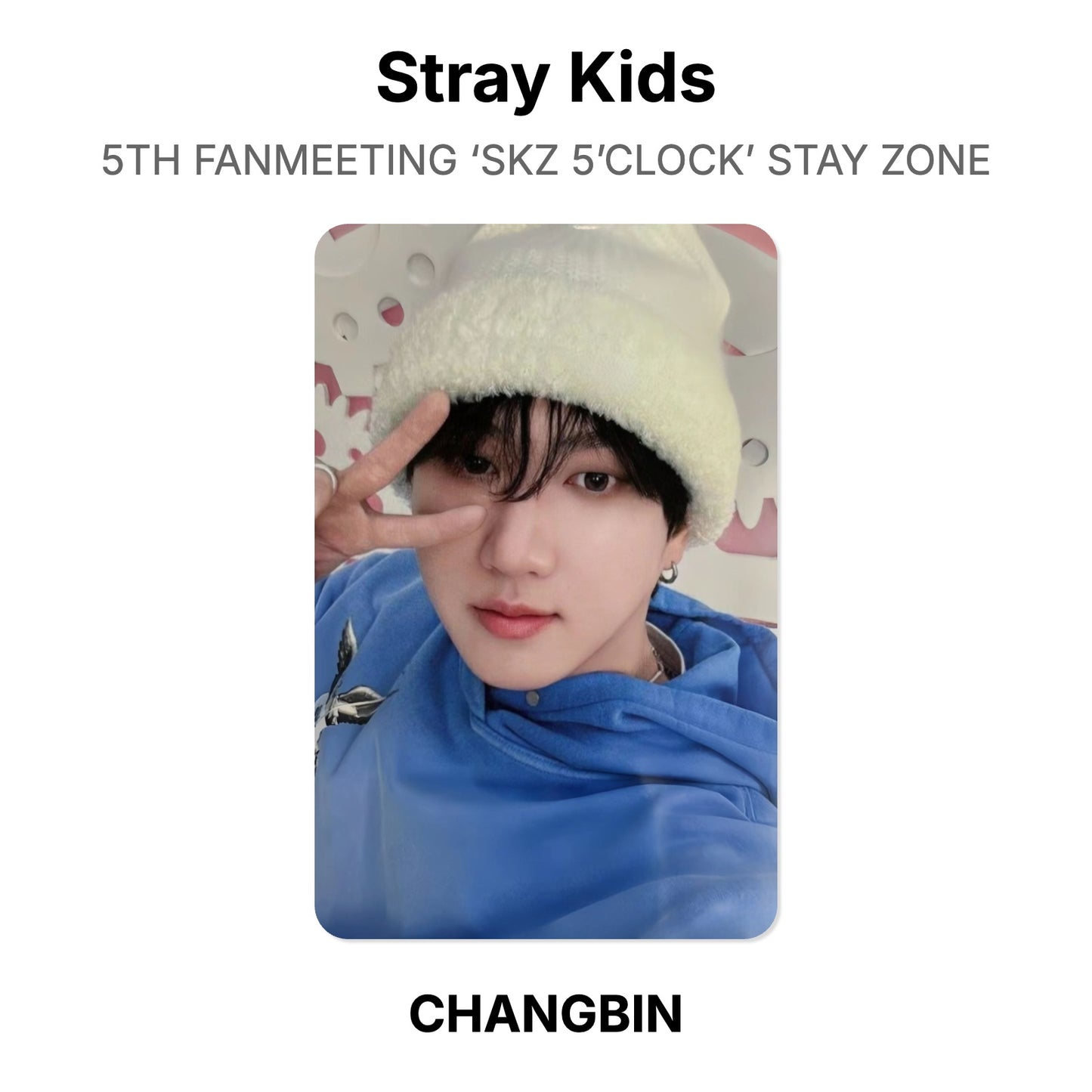 Stray Kids 5TH FANMEETING ‘SKZ 5’CLOCK’ STAY ZONE Offizielle Photocard
