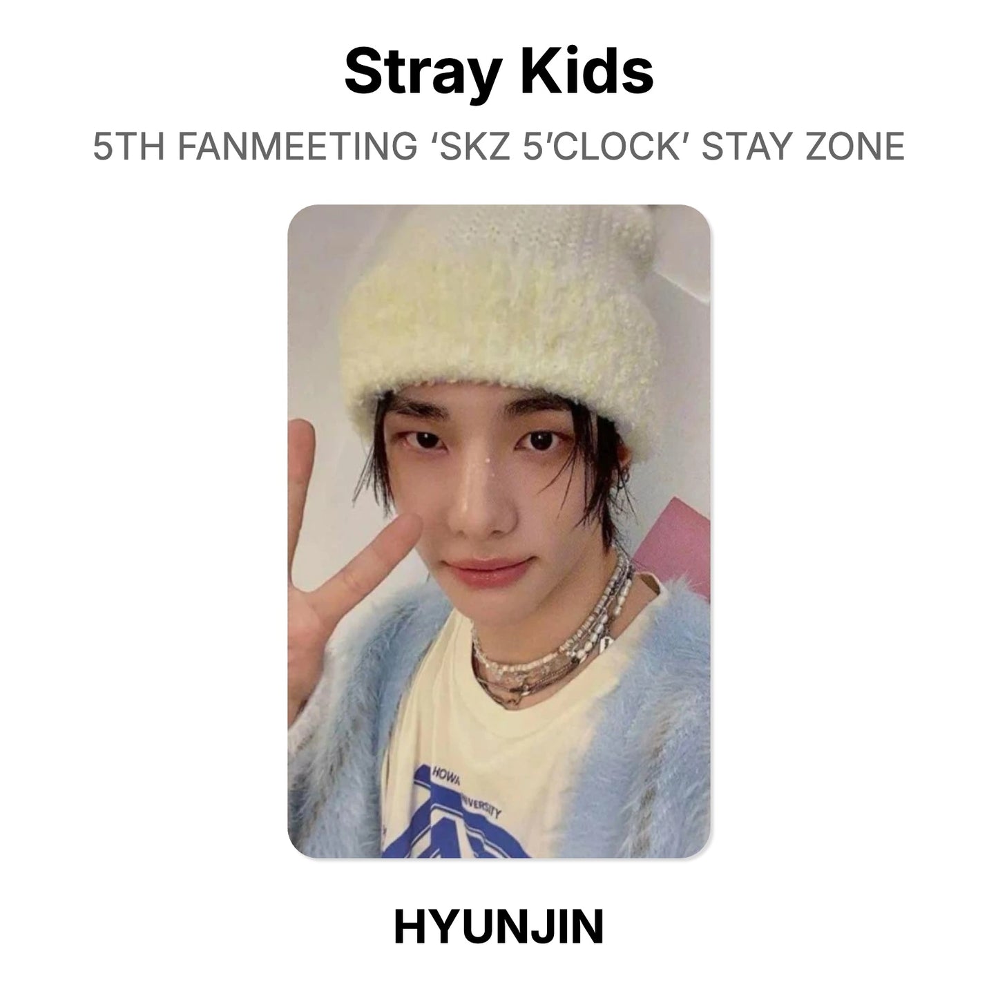 Stray Kids 5TH FANMEETING ‘SKZ 5’CLOCK’ STAY ZONE Offizielle Photocard