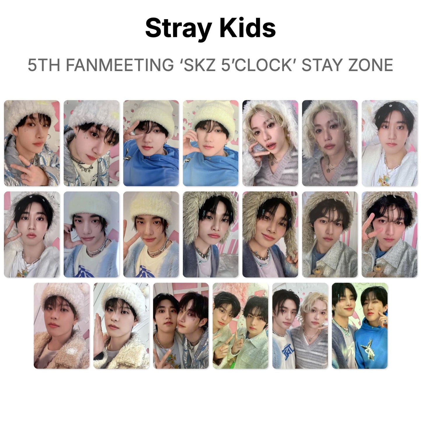 Stray Kids 5TH FANMEETING ‘SKZ 5’CLOCK’ STAY ZONE Offizielle Photocard
