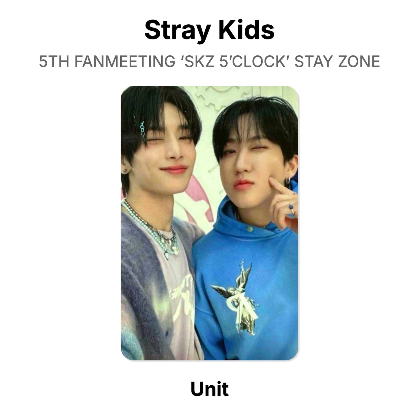 Stray Kids 5TH FANMEETING ‘SKZ 5’CLOCK’ STAY ZONE Offizielle Photocard