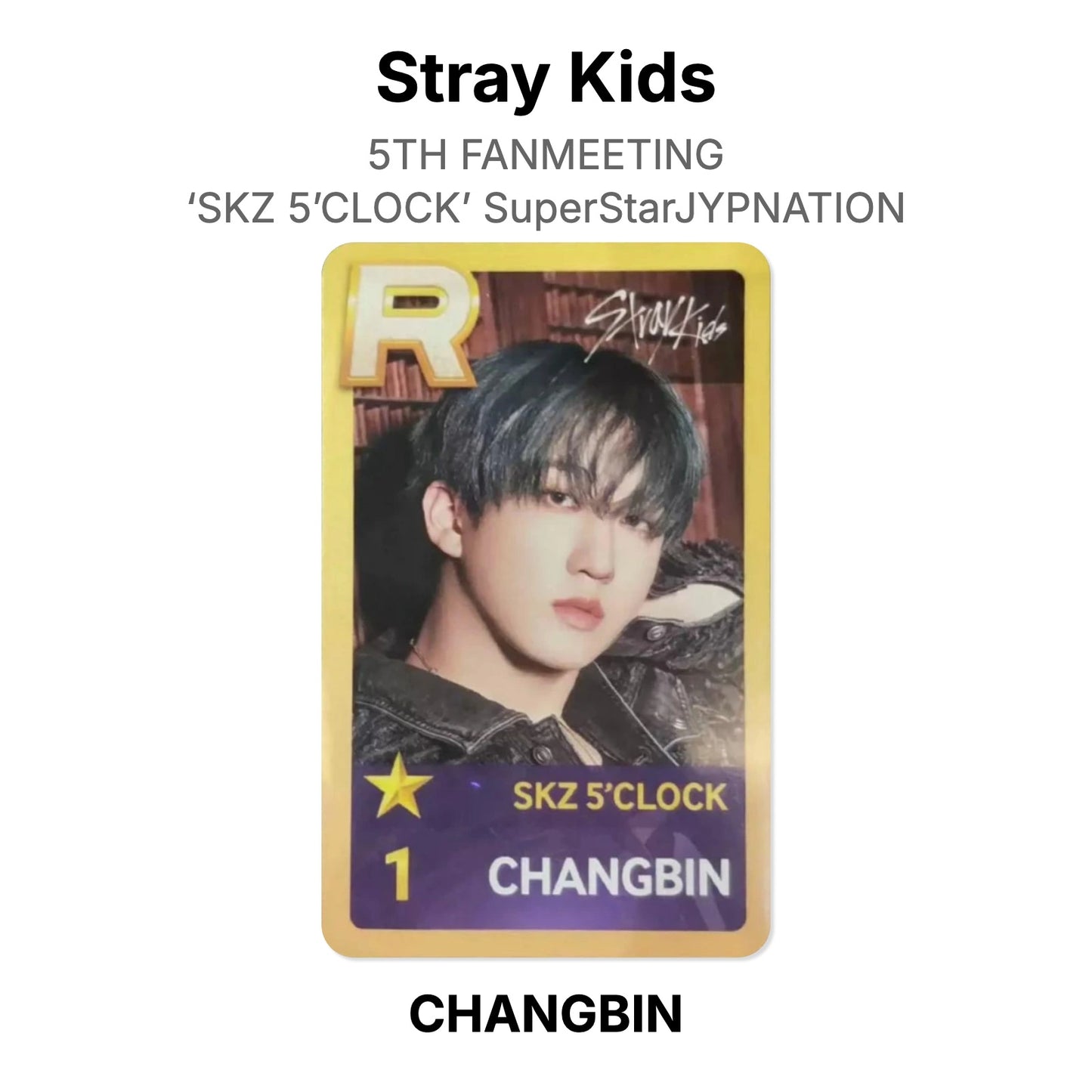 Stray Kids 5TH FANMEETING ‘SKZ 5’CLOCK’ SuperStarJYPNATION Official Photocard