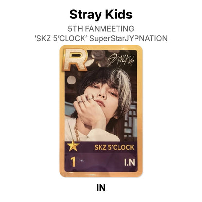 Stray Kids 5TH FANMEETING ‘SKZ 5’CLOCK’ SuperStarJYPNATION Official Photocard