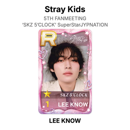 Stray Kids 5TH FANMEETING ‘SKZ 5’CLOCK’ SuperStarJYPNATION Official Photocard