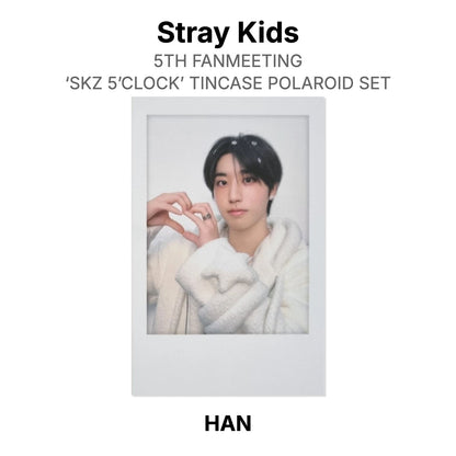 Stray Kids 5TH FANMEETING ‘SKZ 5’CLOCK’ TINCASE POLAROID SET Official Photocard