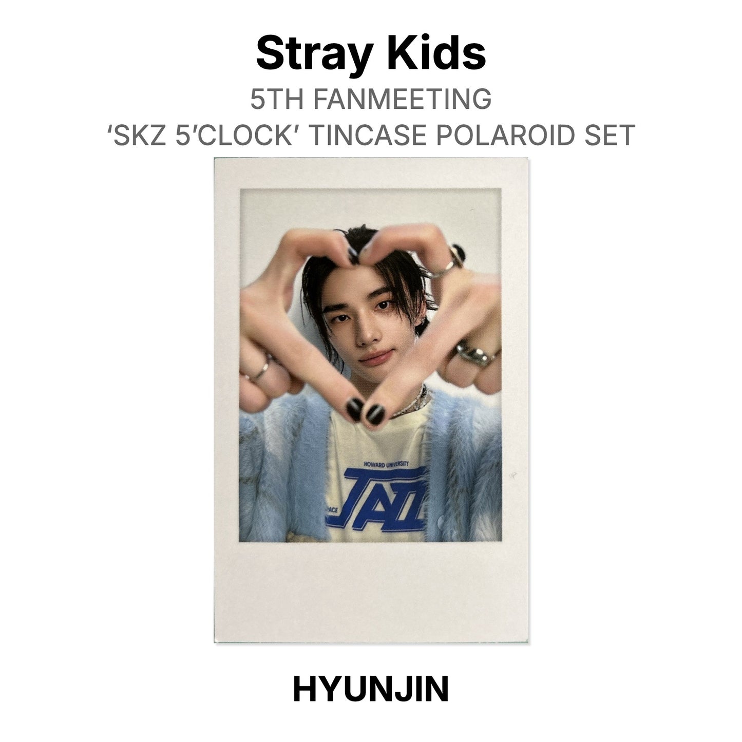Stray Kids 5TH FANMEETING ‘SKZ 5’CLOCK’ TINCASE POLAROID SET Official Photocard