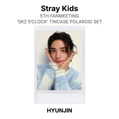 Stray Kids 5TH FANMEETING ‘SKZ 5’CLOCK’ TINCASE POLAROID SET Official Photocard