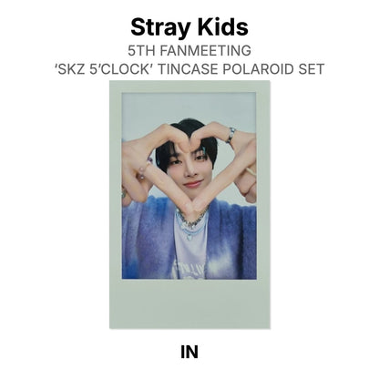 Stray Kids 5TH FANMEETING ‘SKZ 5’CLOCK’ TINCASE POLAROID SET Official Photocard