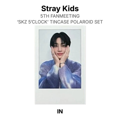Stray Kids 5TH FANMEETING ‘SKZ 5’CLOCK’ TINCASE POLAROID SET Official Photocard