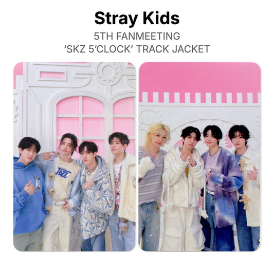 Stray Kids 5TH FANMEETING ‘SKZ 5’CLOCK’ TRACK JACKET Official Photocard