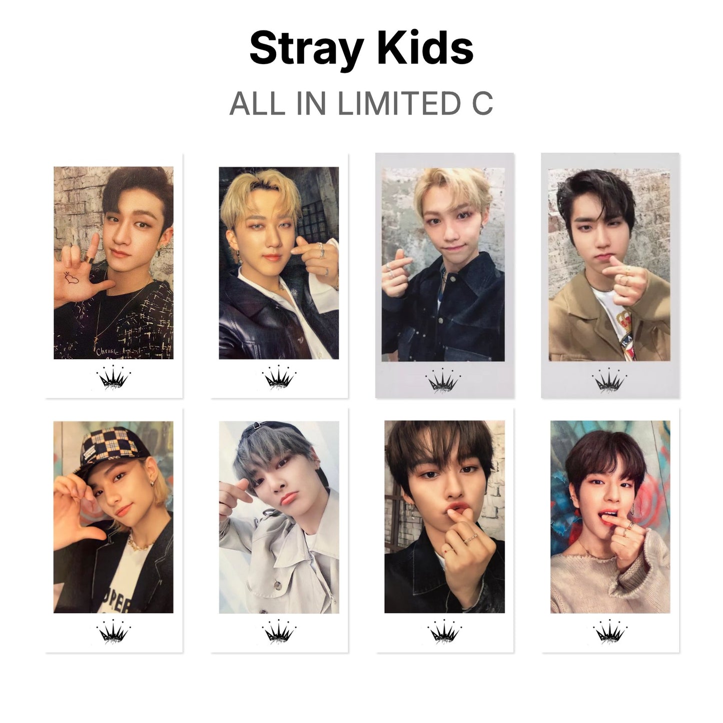 Stray Kids ALL IN LIMITED C photocard officielle