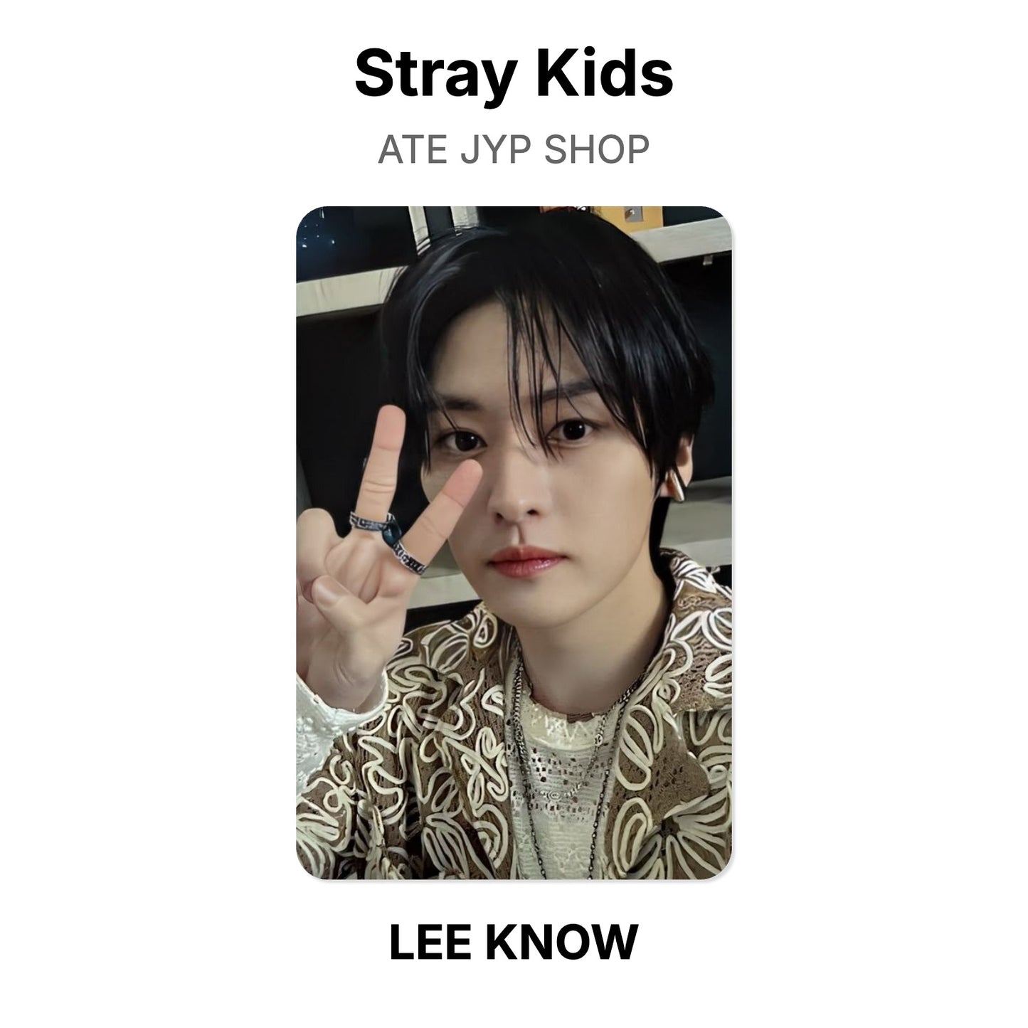 Stray Kids ATE JYP SHOP Official Photocard