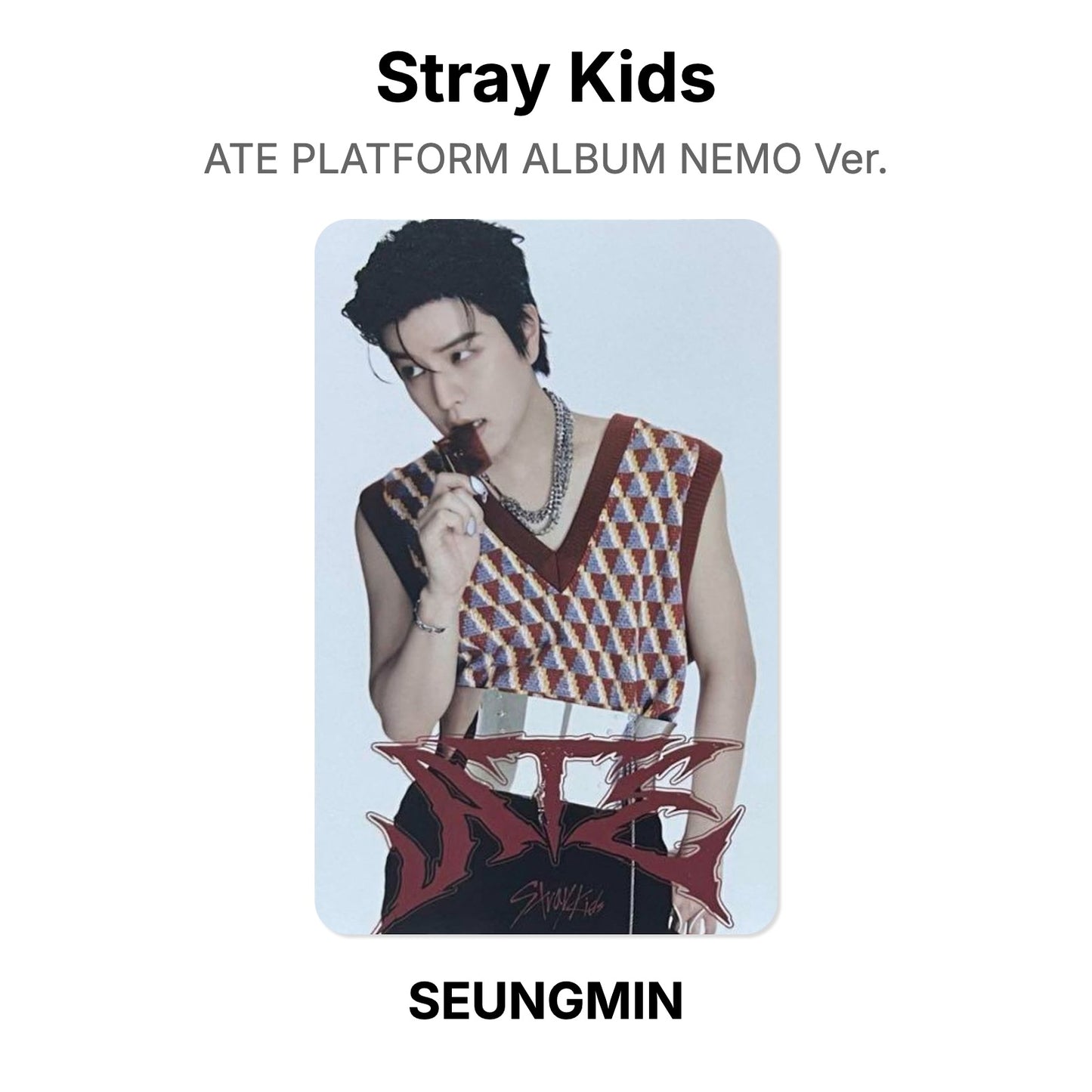Stray Kids ATE PLATFORM ALBUM NEMO Ver. Official Photocard