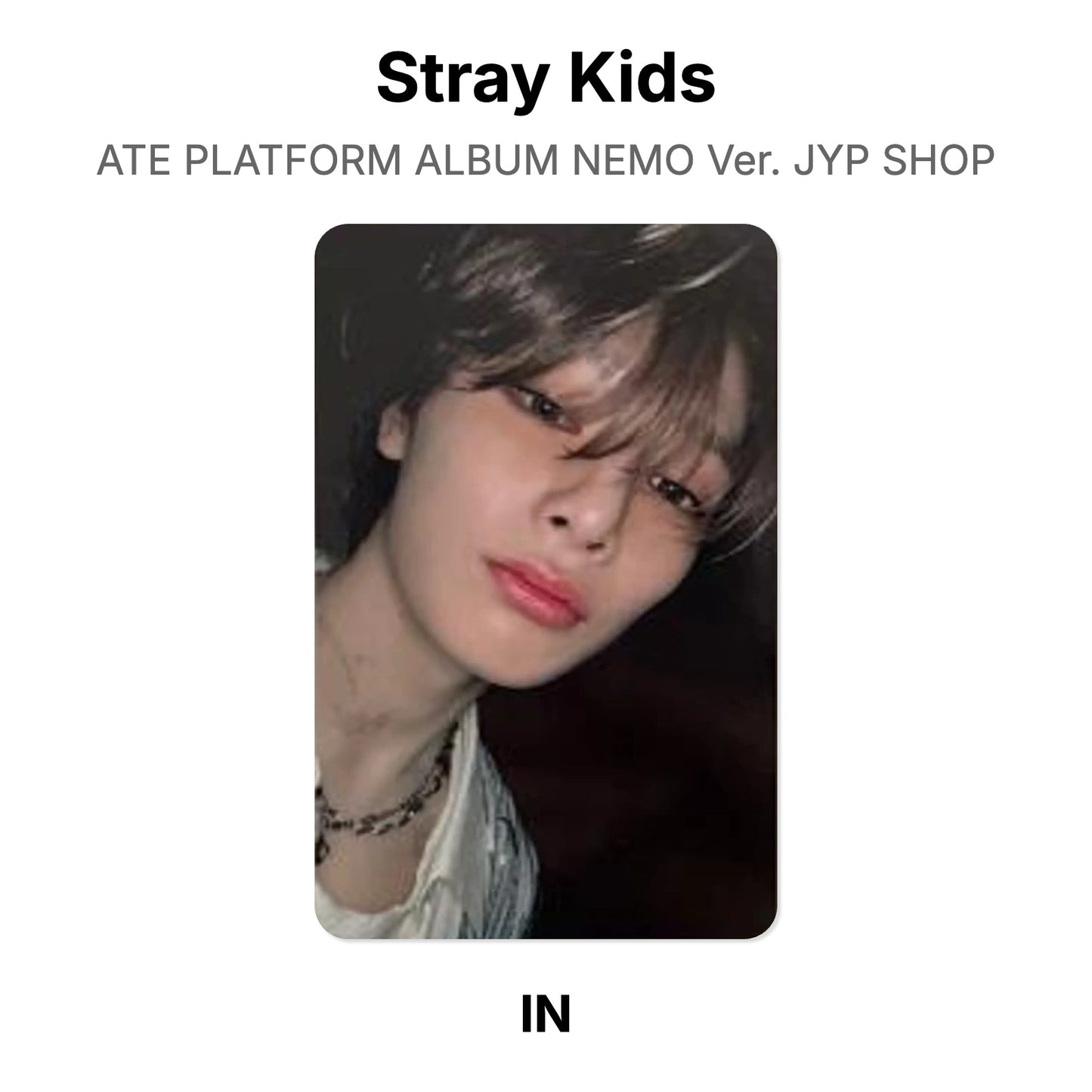 Stray Kids ATE PLATFORM ALBUM NEMO Ver. JYP SHOP Official Photocard