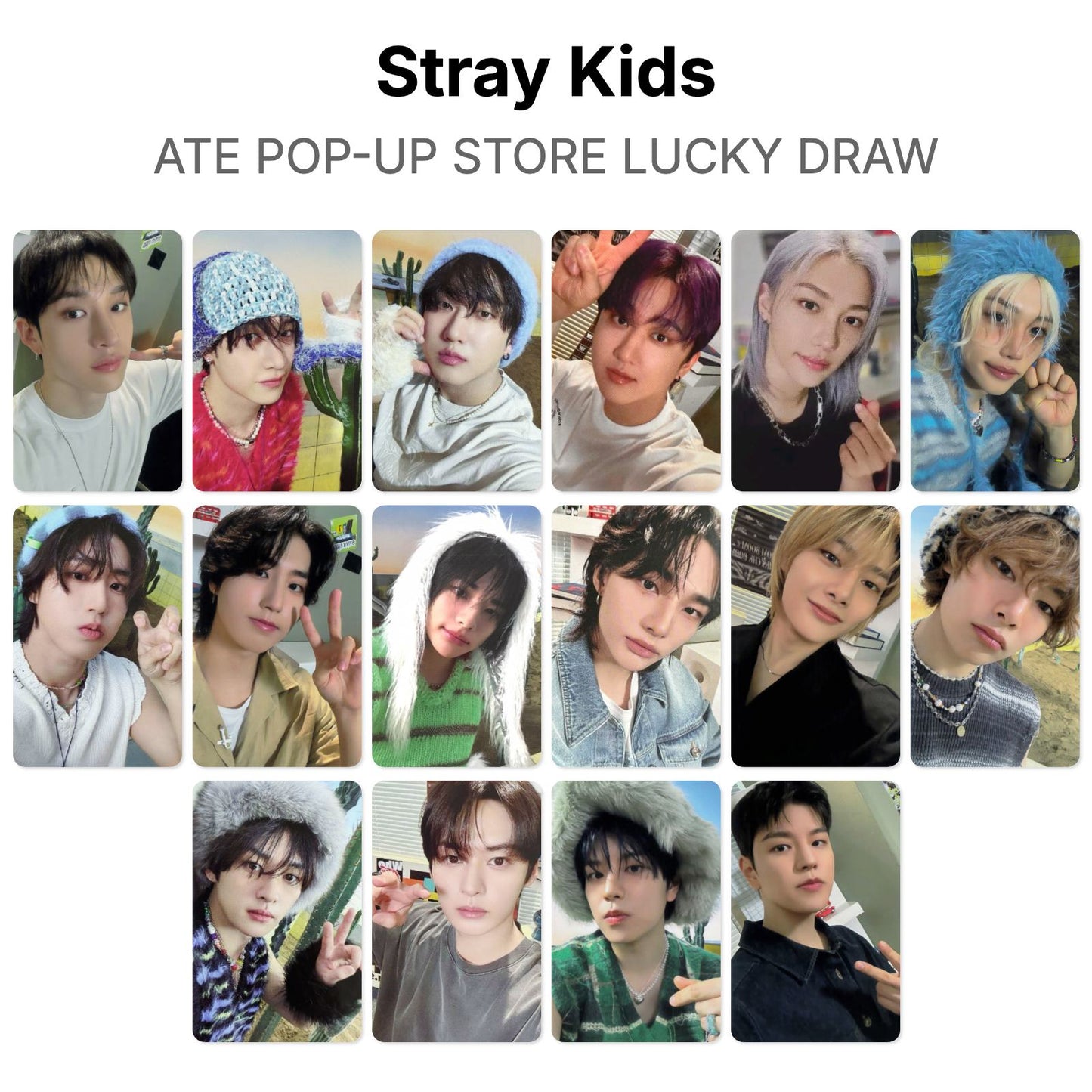 Stray Kids ATE POP-UP STORE LUCKY DRAW Offizielle Photocard