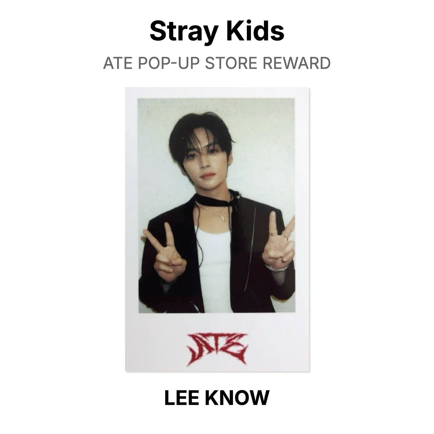 Stray Kids ATE POP-UP STORE REWARD Official Photocard