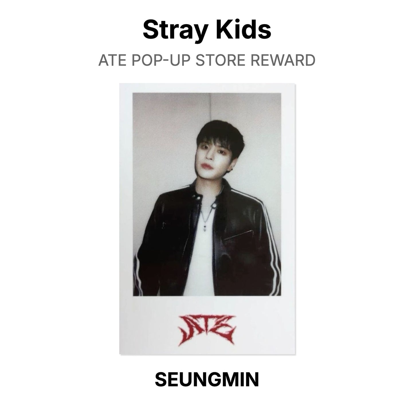 Stray Kids ATE POP-UP STORE REWARD Official Photocard