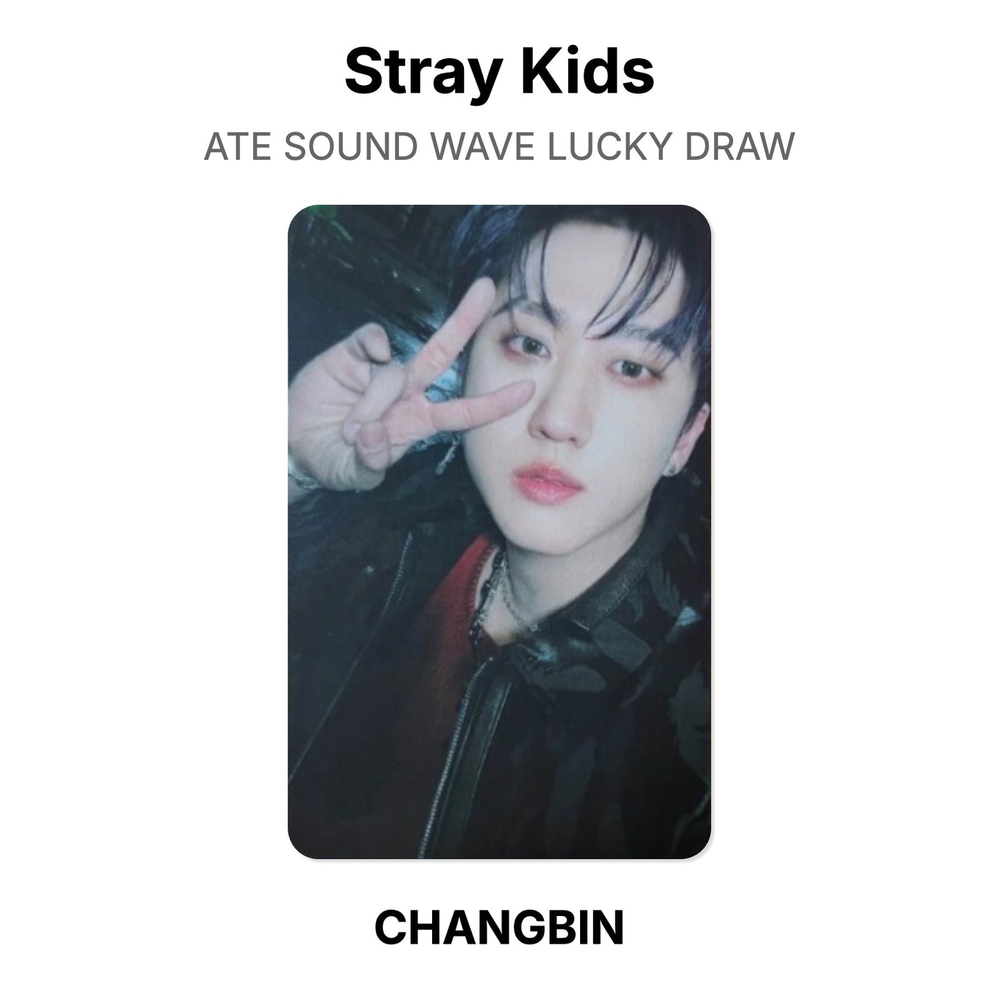 Stray Kids ATE SOUND WAVE LUCKY DRAW Offizielle Photocard