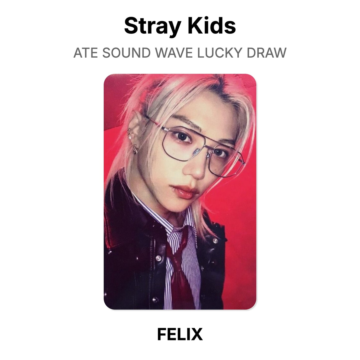 Stray Kids ATE SOUND WAVE LUCKY DRAW Offizielle Photocard