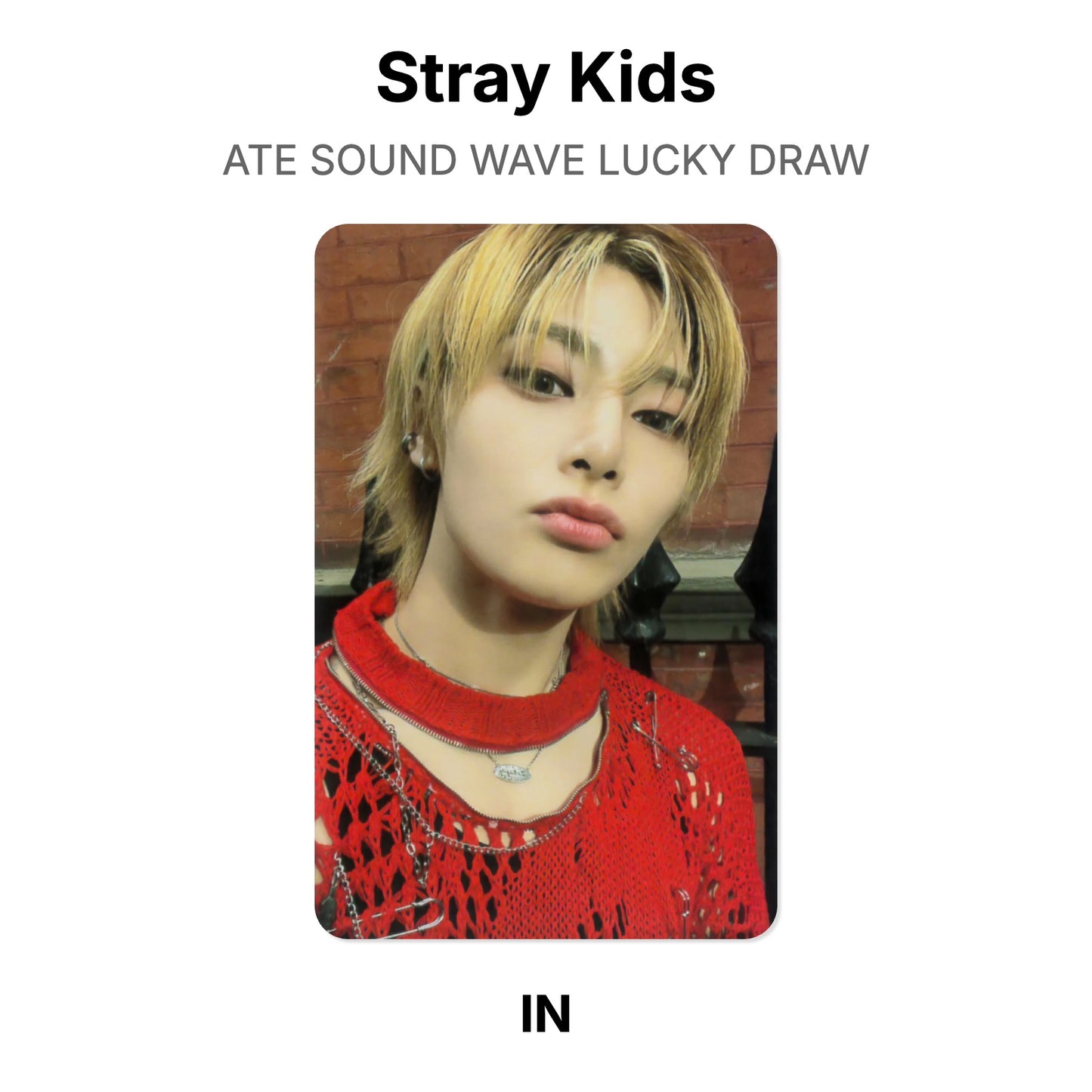 Stray Kids ATE SOUND WAVE LUCKY DRAW Offizielle Photocard
