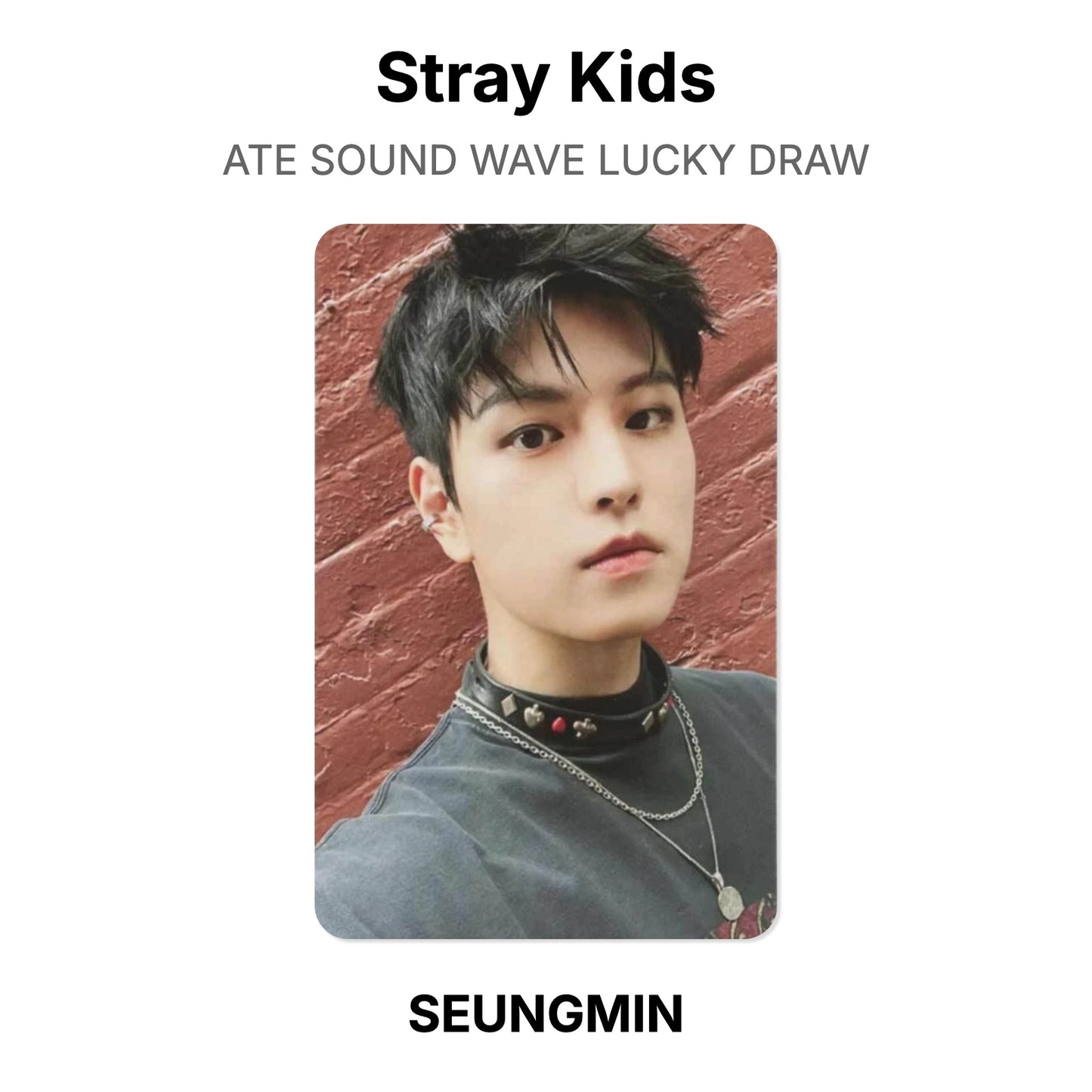Stray Kids ATE SOUND WAVE LUCKY DRAW Offizielle Photocard