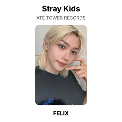 Stray Kids ATE TOWER RECORDS photocard oficial