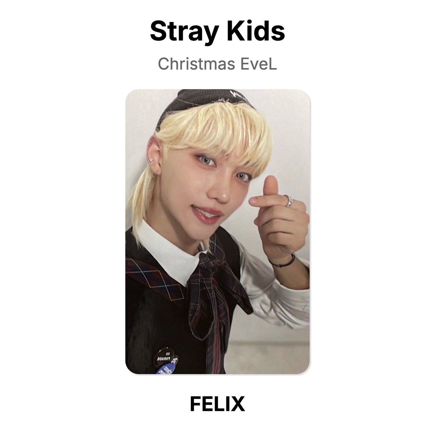 Stray Kids Christmas EveL photocard oficial