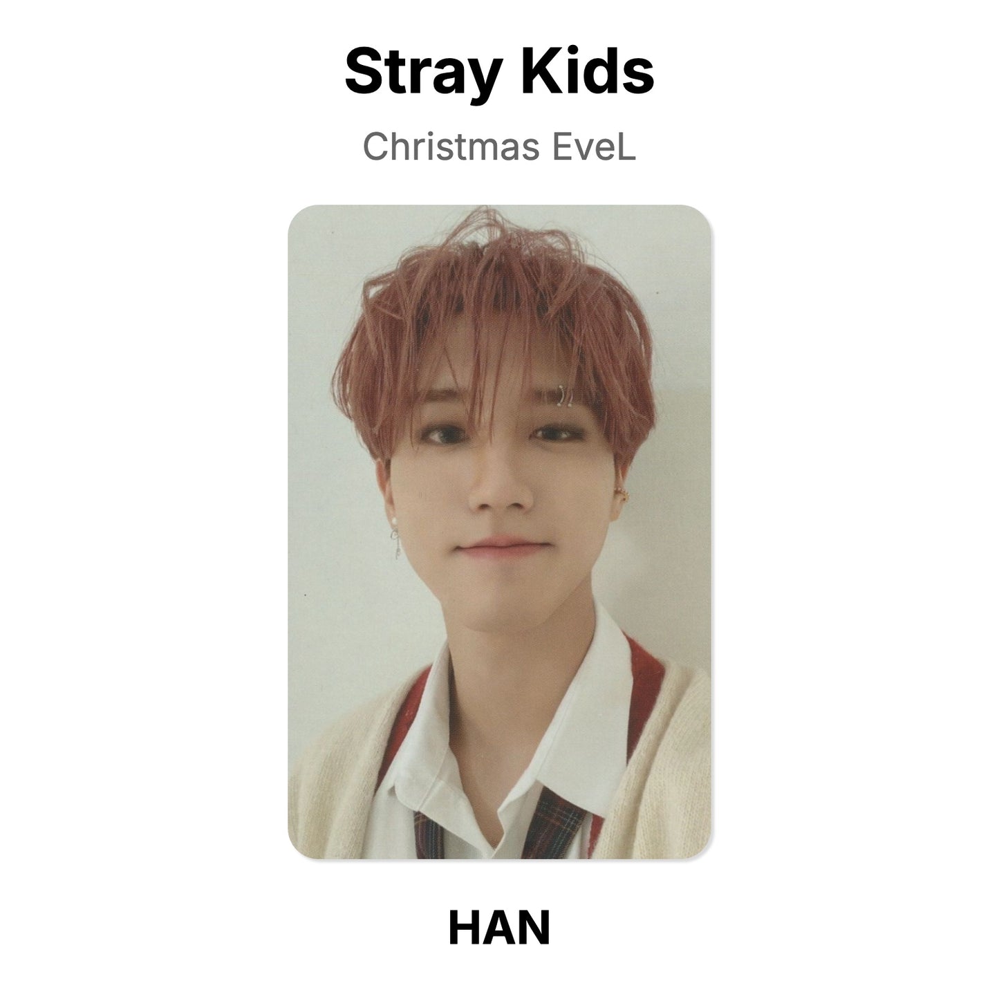 Stray Kids Christmas EveL photocard oficial