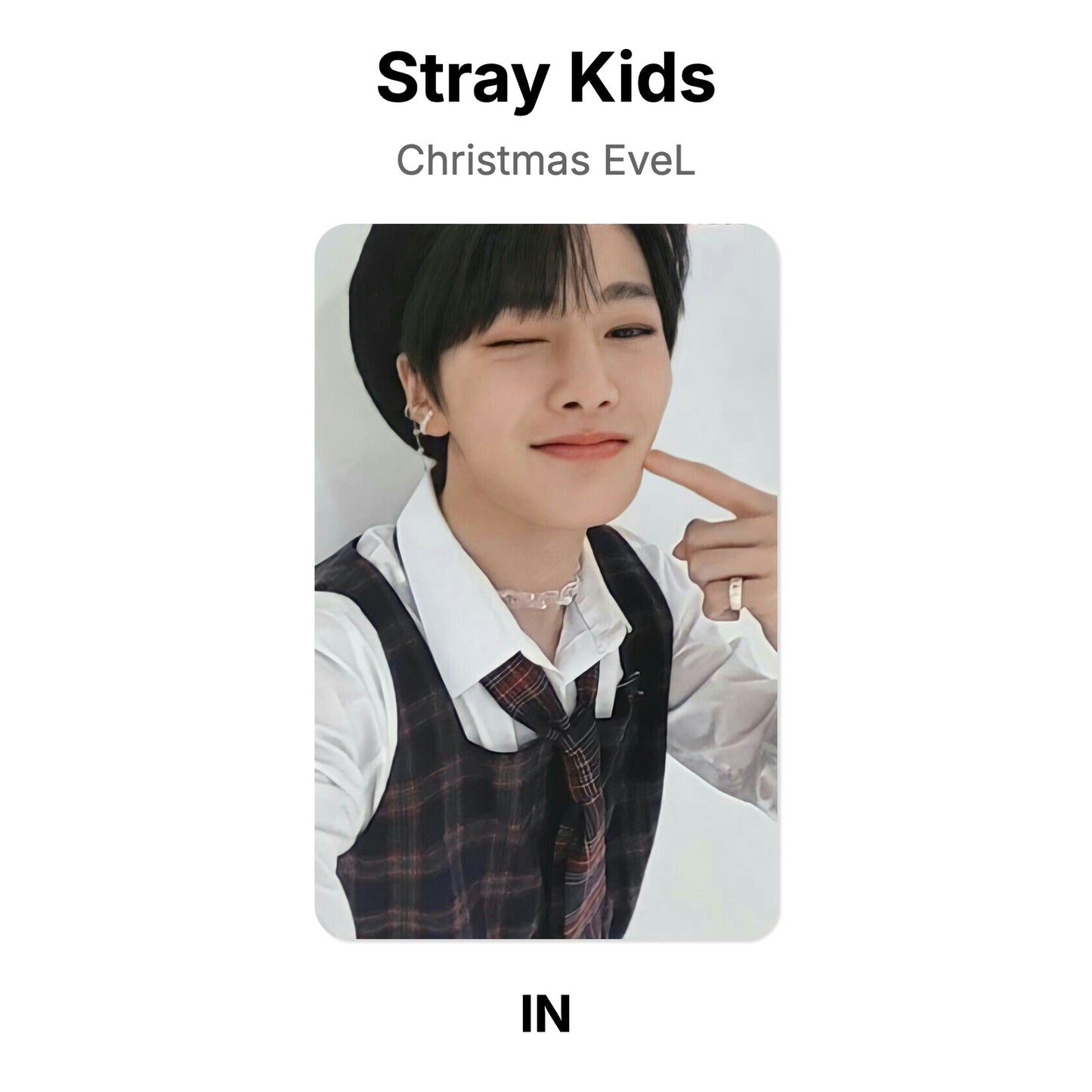 Stray Kids Christmas EveL photocard oficial