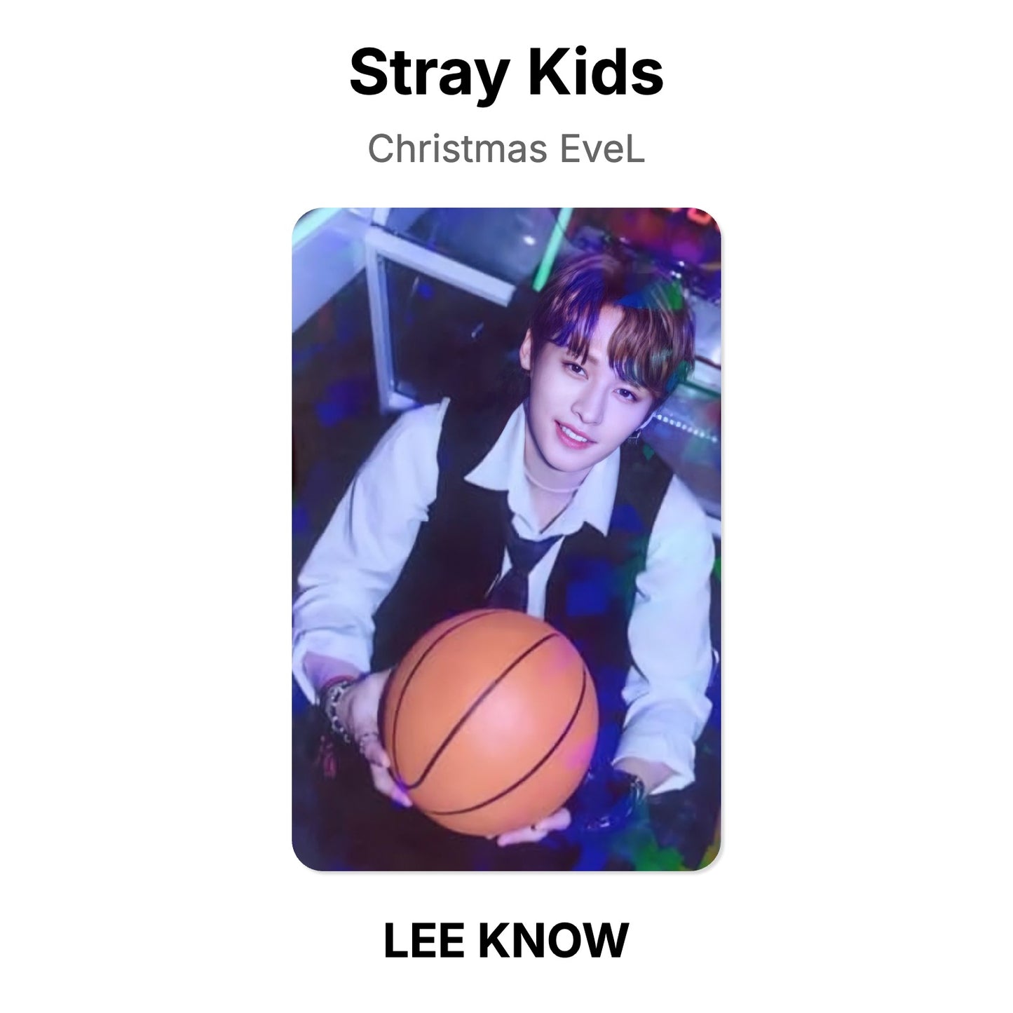 Stray Kids Christmas EveL photocard oficial