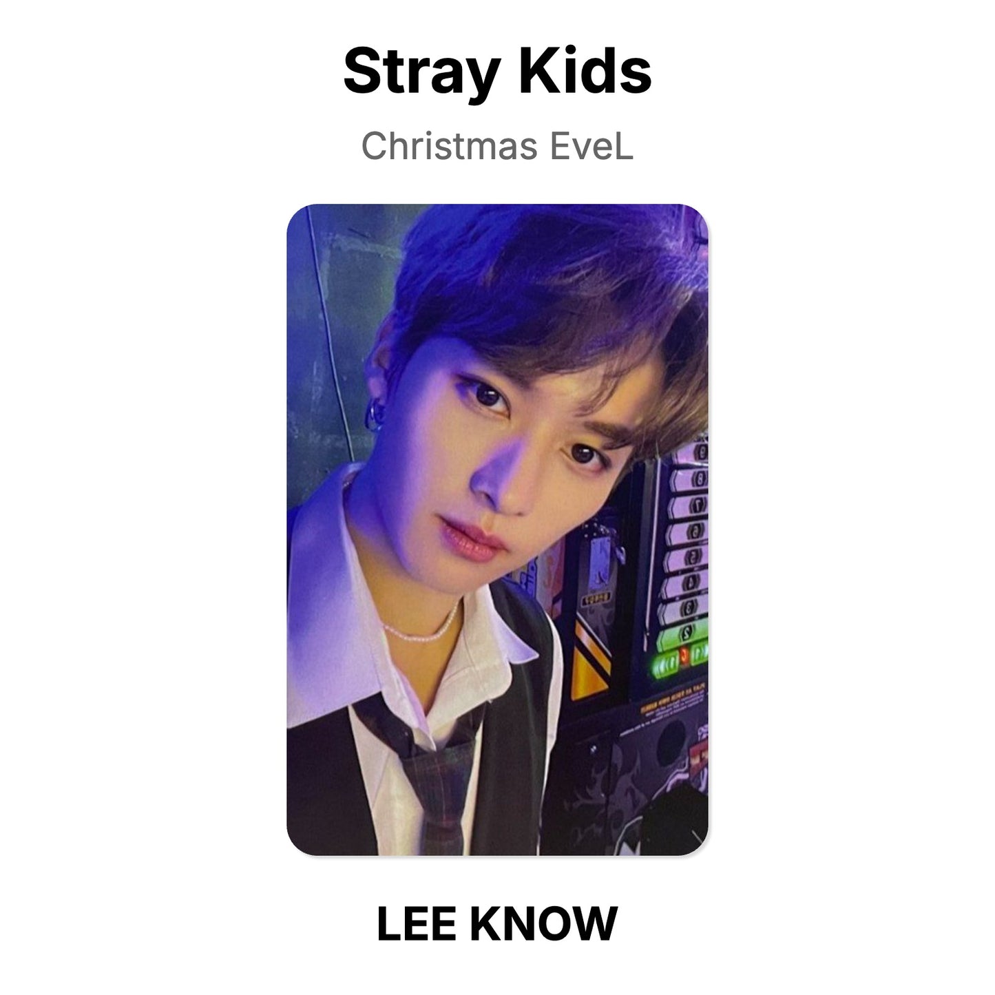 Stray Kids Christmas EveL photocard oficial