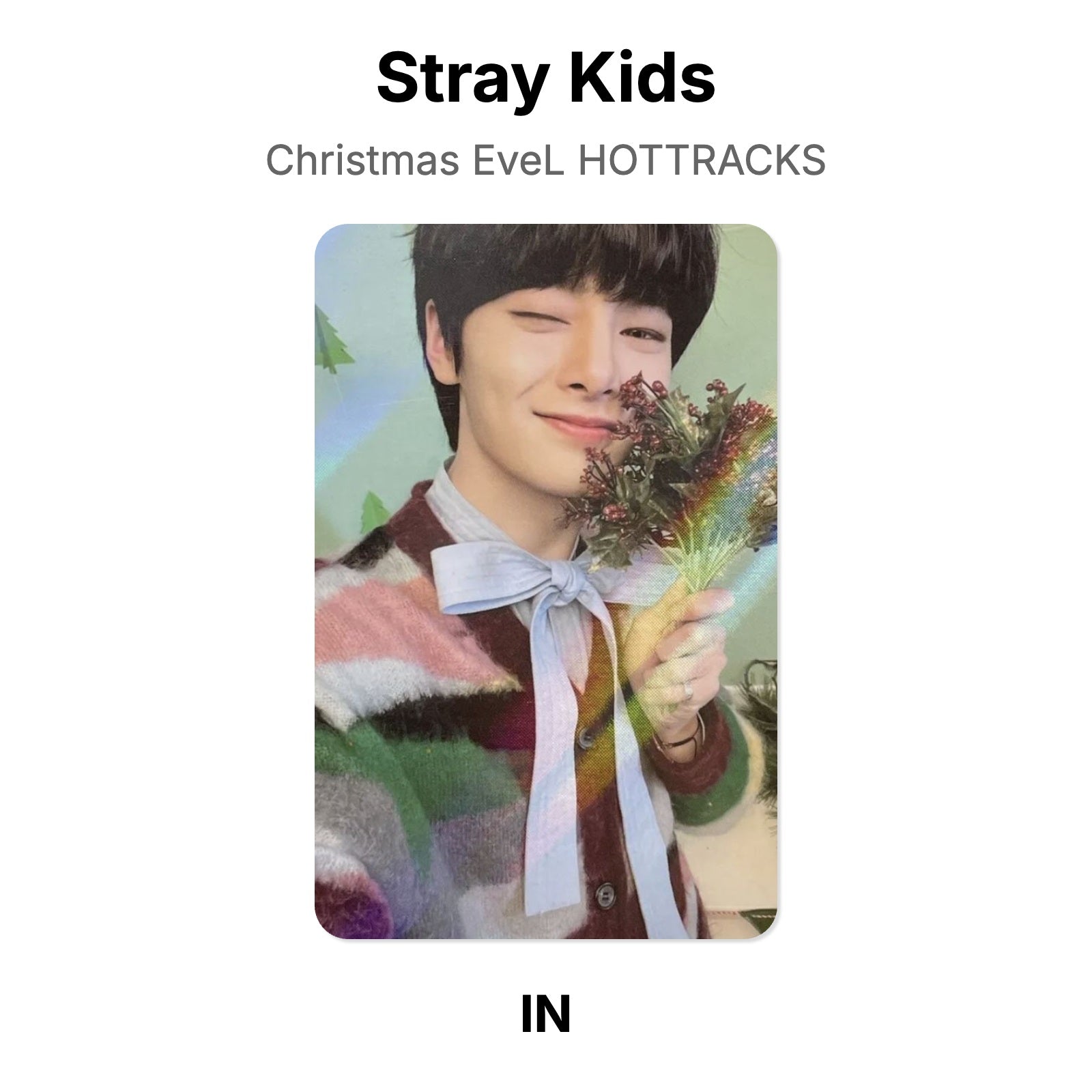 Stray Kids チャンビンChristmas evel hottrack Stray Kids Christmas EveL HOTTRACKS Official Photocard – KPOPSEOULCITY