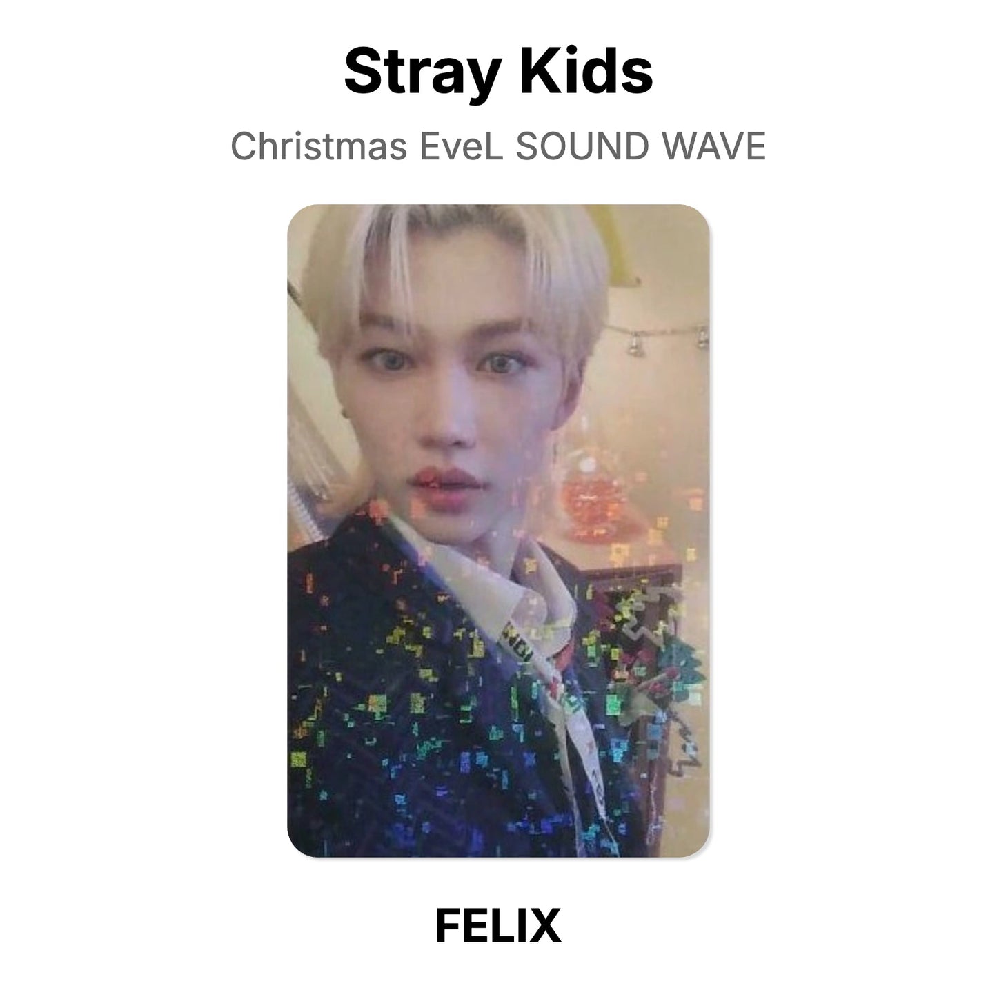 Stray Kids Christmas EveL SOUND WAVE Offizielle Photocard