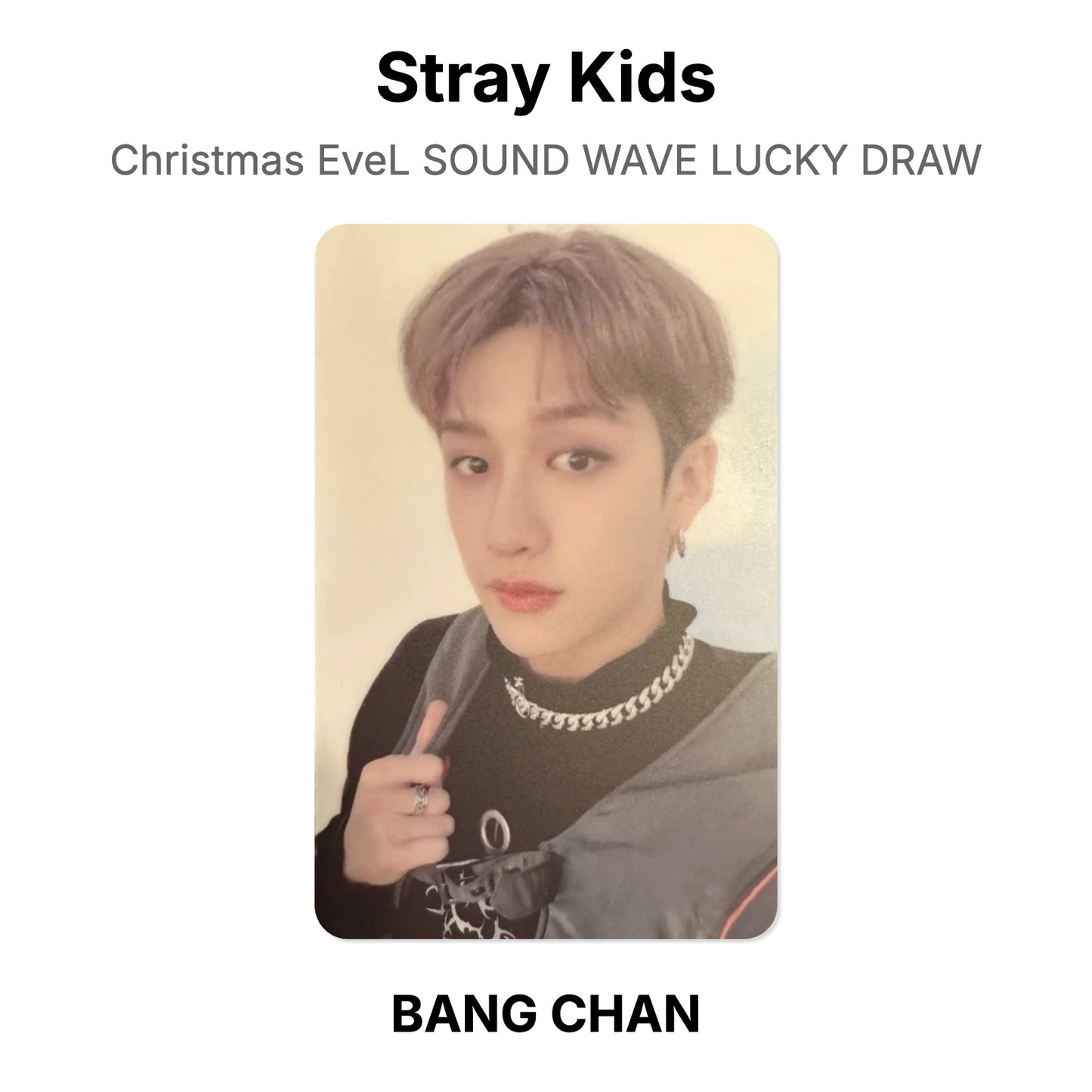 Stray Kids Christmas EveL SOUND WAVE LUCKY DRAW photocard oficial