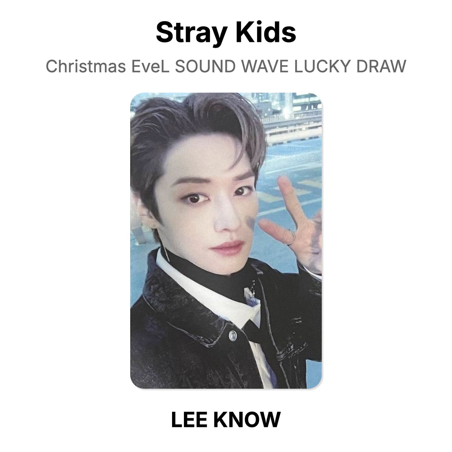 Stray Kids Christmas EveL SOUND WAVE LUCKY DRAW photocard oficial